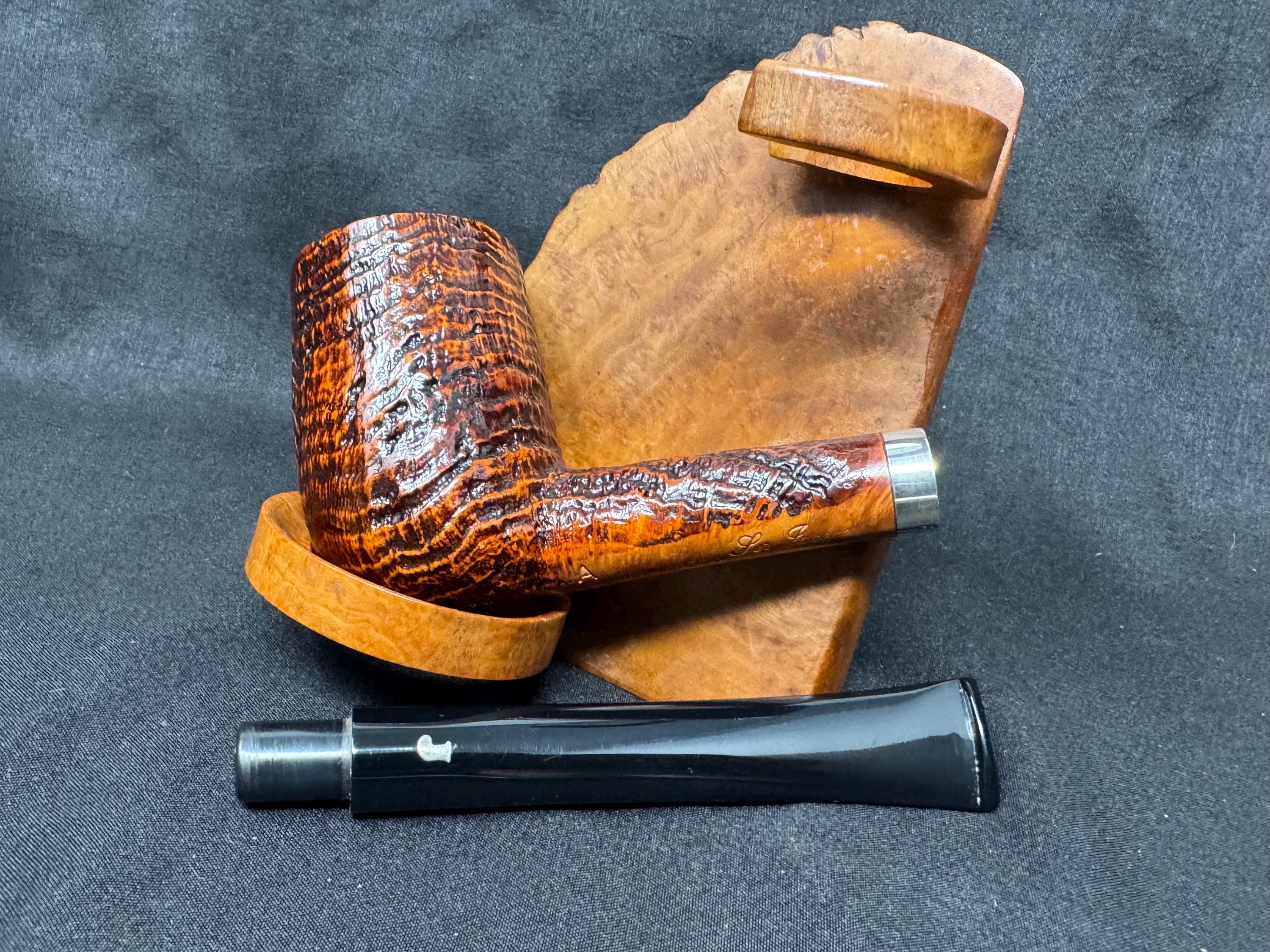 Ser Jacopo S2 Per Aspera Ad Astra Sandblast Billiard 7in Silver Acrylic 7