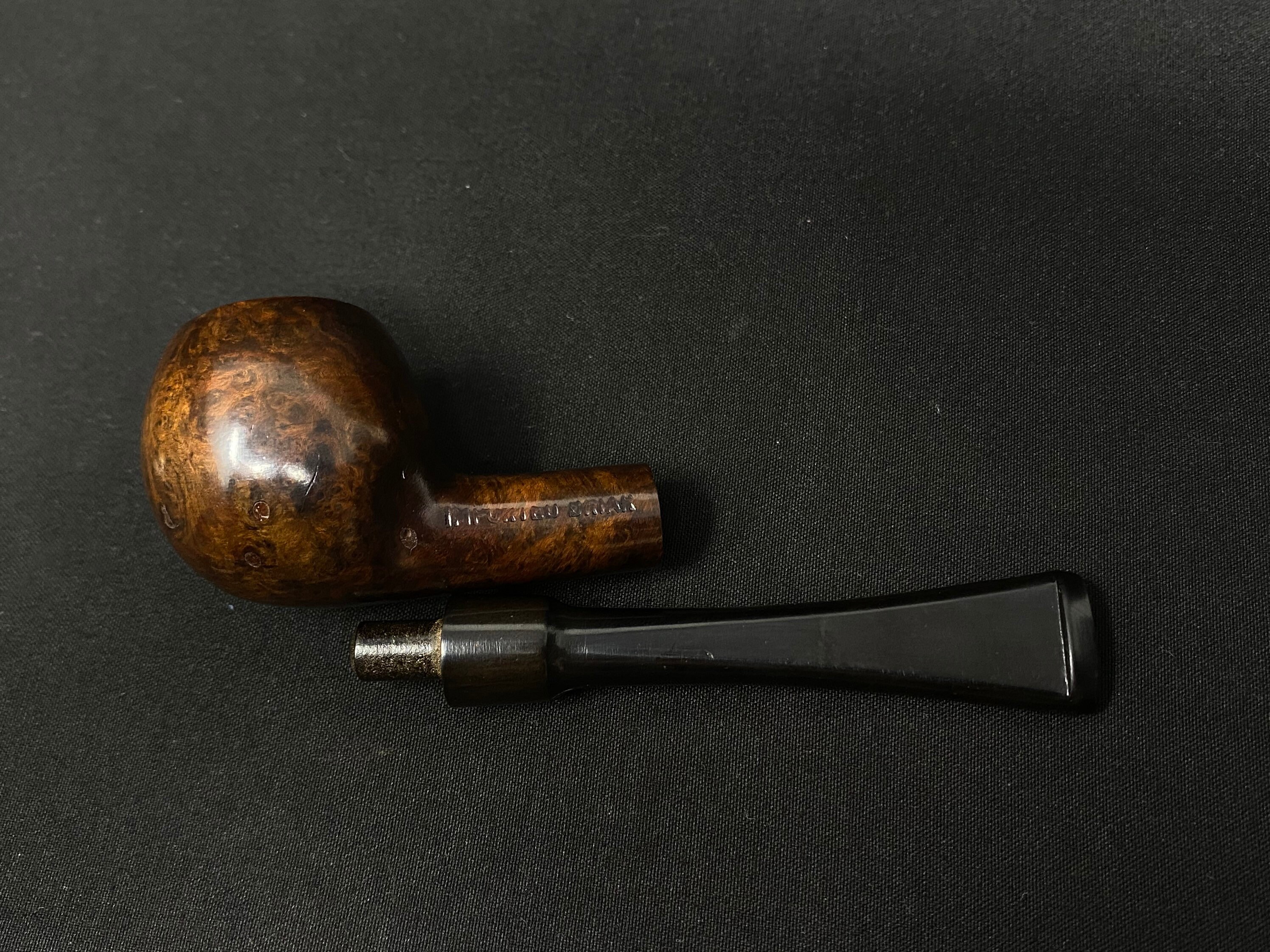 Imported Briar Smooth Straight Apple Vest Pocket Pipe 7