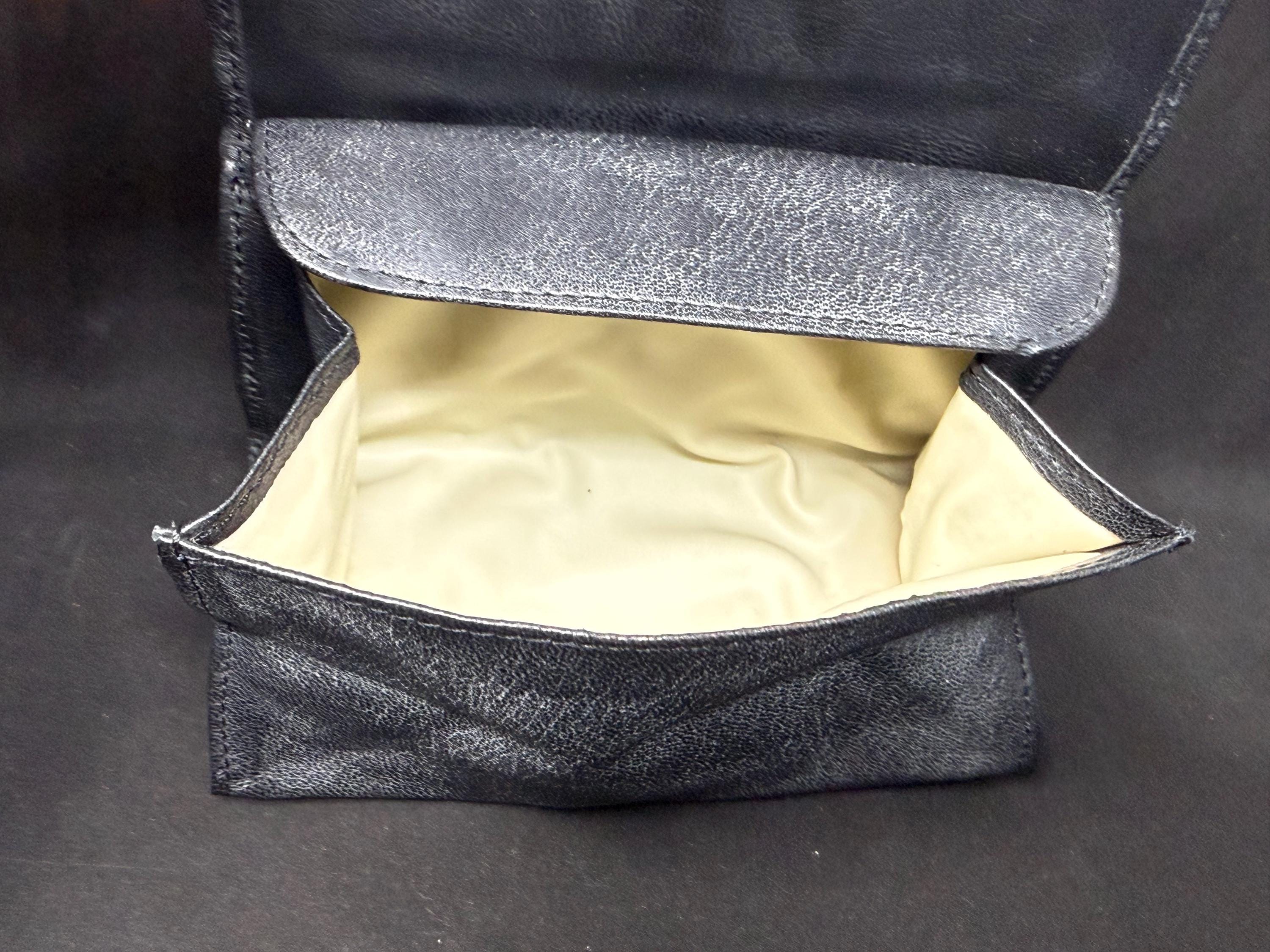 German Medical-Grade Leather Expandable Tobacco Pouch | Magic Box Design, NOS 5