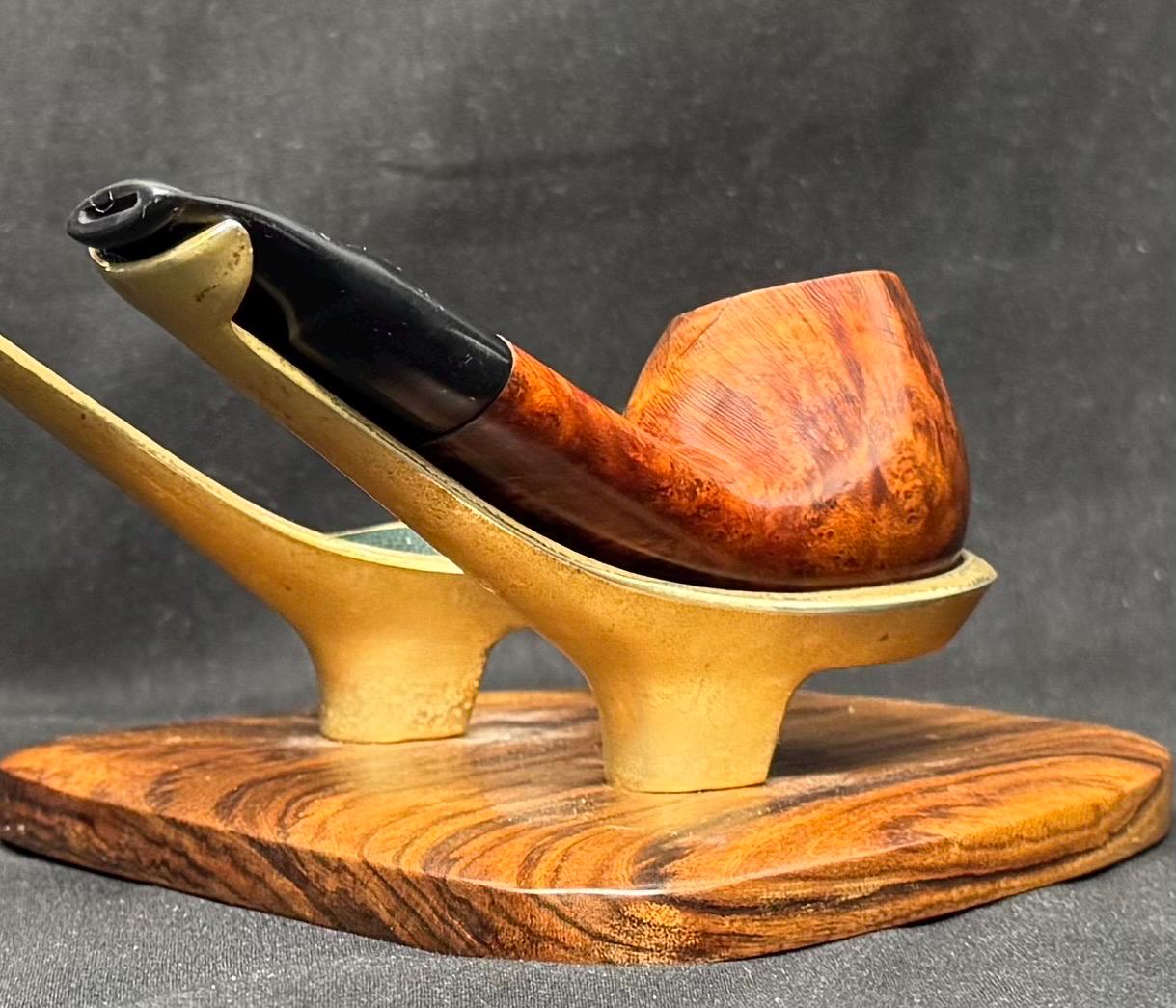 Erik Nordings 08 Smooth Brandy Pot - Danish Estate Pipe, Vertical Grain 4