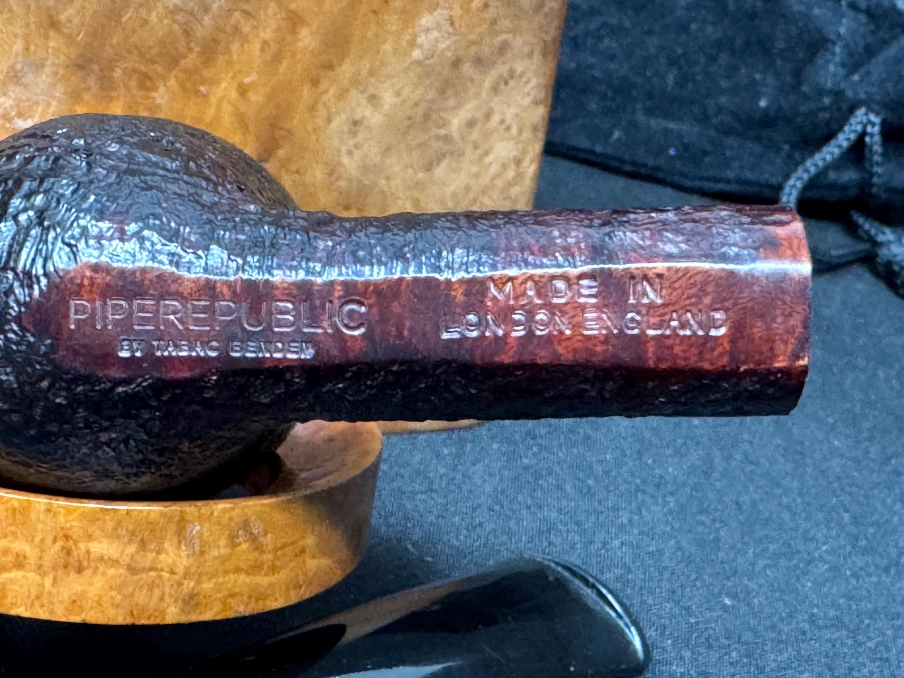 Pipe Republic Made in England Sand Modell 45 Bent Dublin Zulu - SKU-275 8