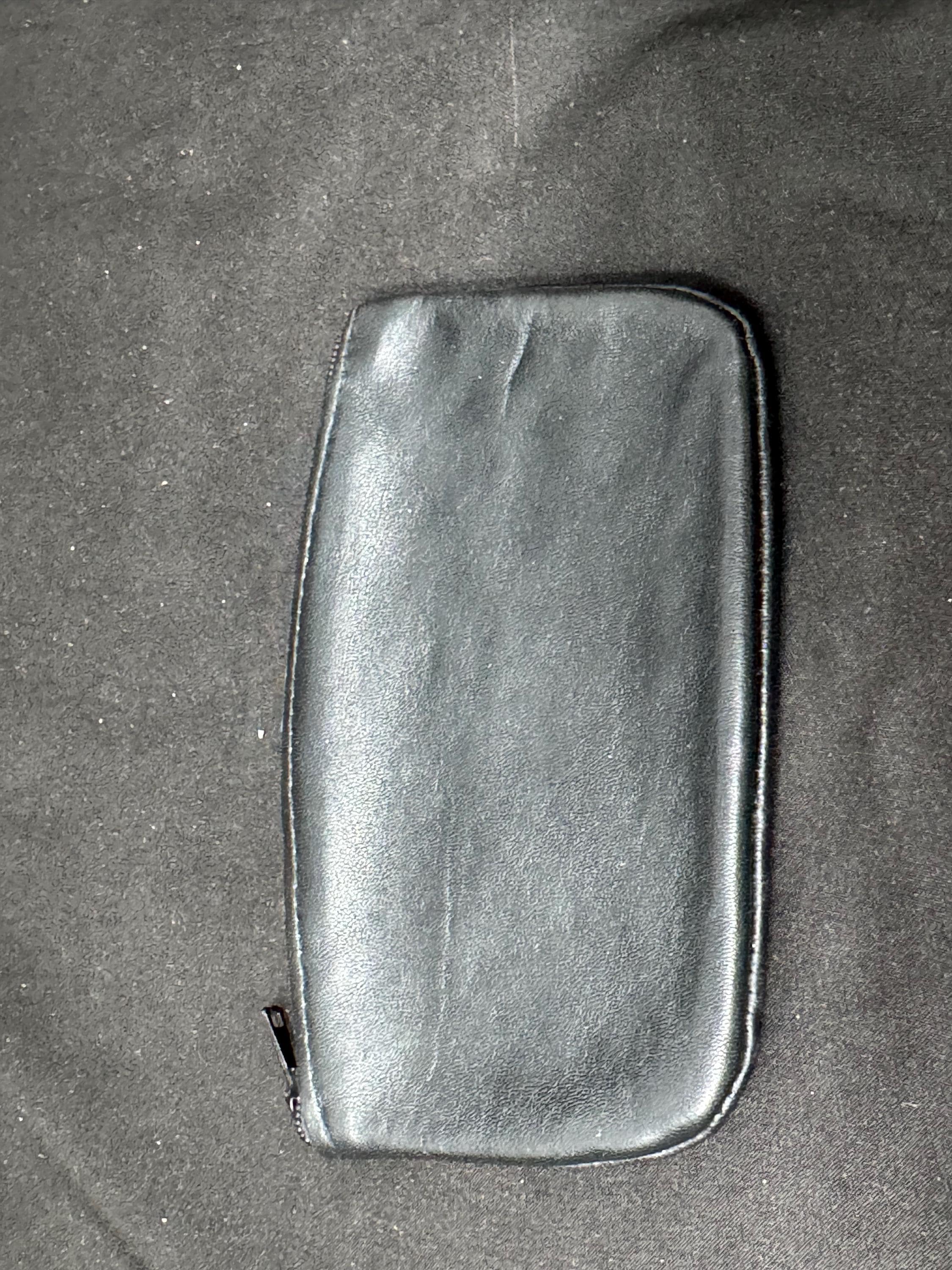 German Minimalist Leather Tobacco Pouch - Smooth Coffee | Vintage Tabakladen Estate | 5.5in