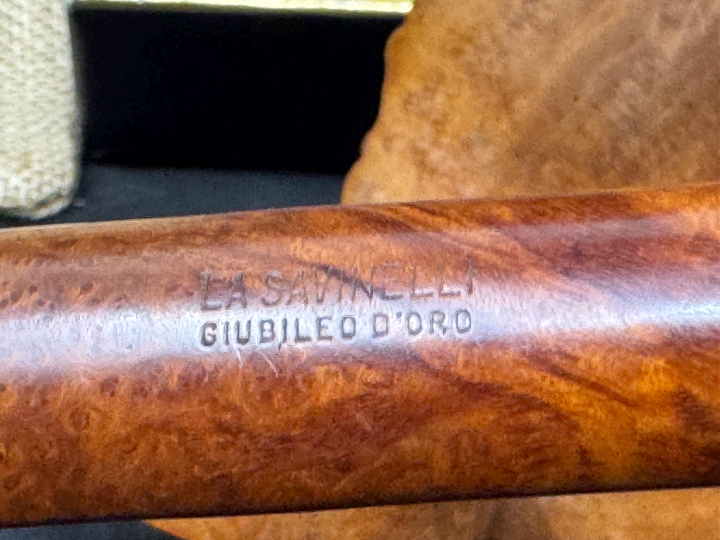 Savinelli Giubileo d'Oro Canadian 802 L - 1980s Three Gold Dots Straight Grain Fiammata 10