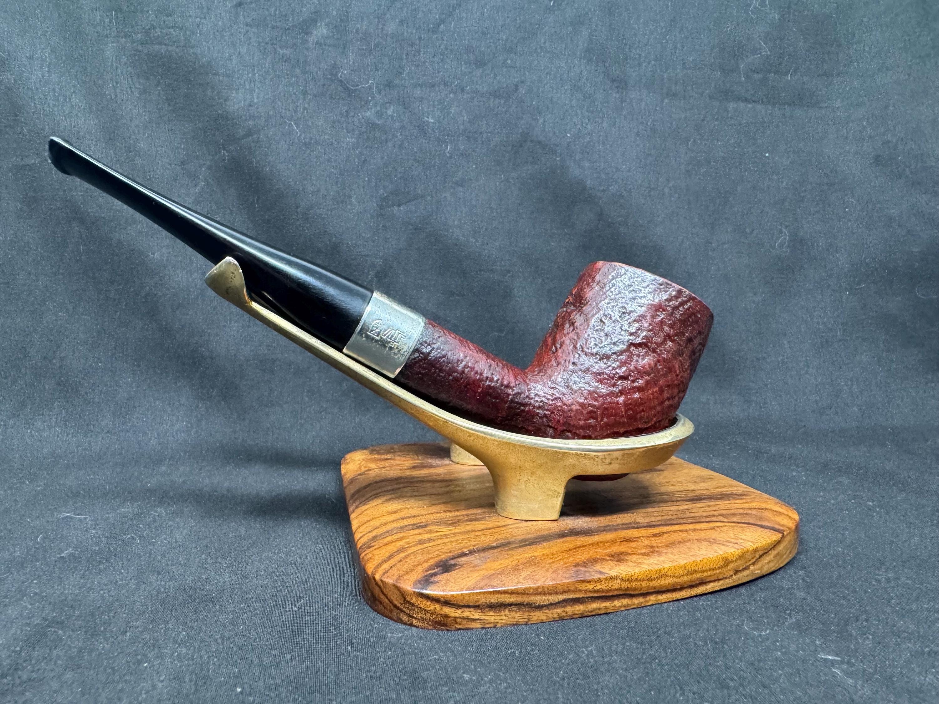 Hilson Filter 8 Red Sandblast Estate Pipe - Professionally Restored Metal Band 2