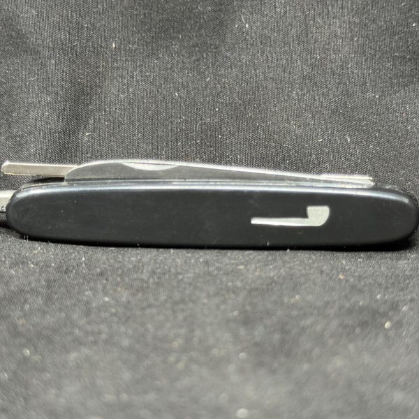 Vintage Modernist Pipe Tool | 4" Tamping & Reaming Instrument | Black Acrylic Pocket Companion .SKU-353