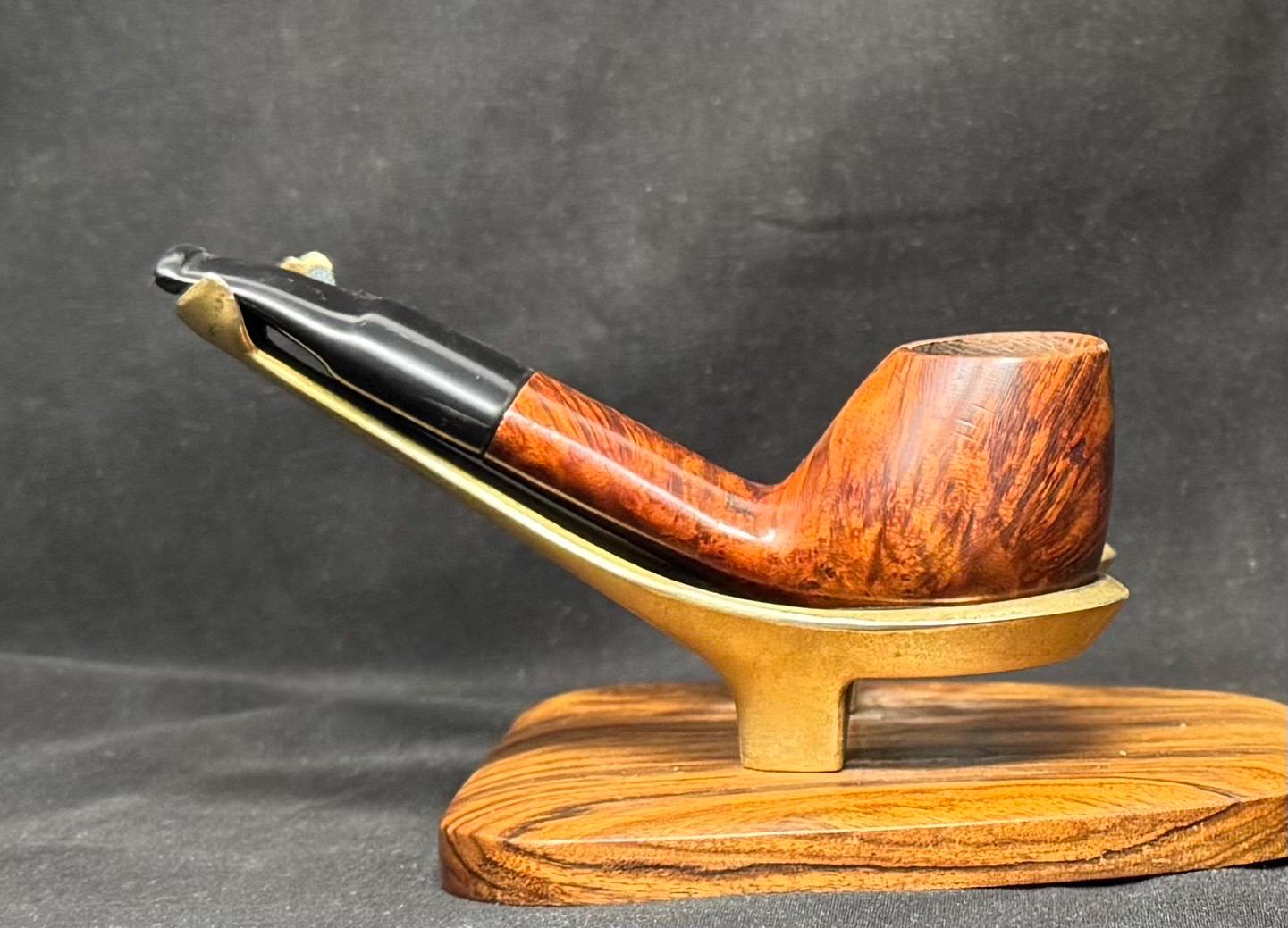 Erik Nordings 08 Smooth Brandy Pot - Danish Estate Pipe, Vertical Grain 2