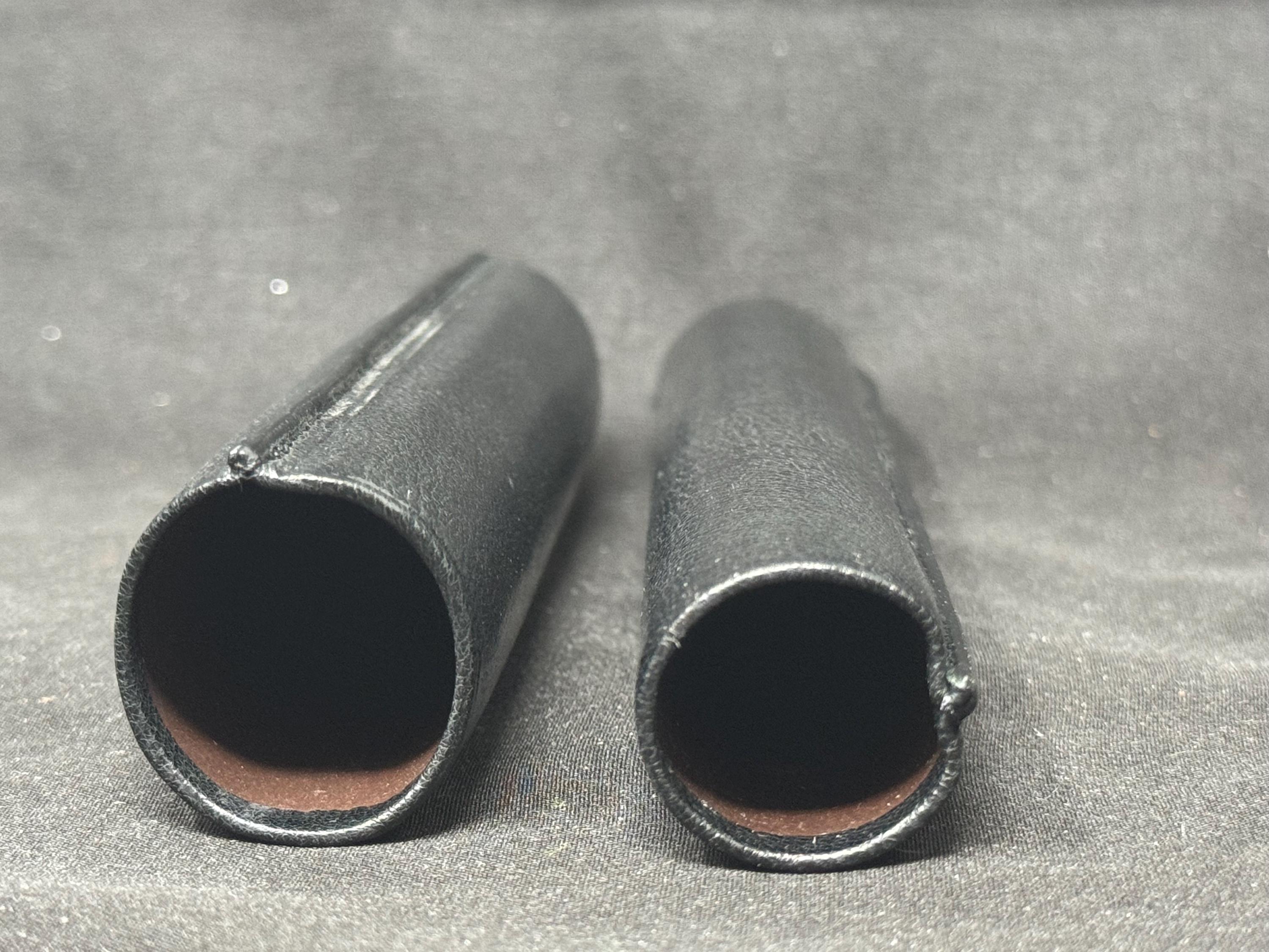 Unmarked Spanish Hard Leather One-Cigar Case, German Spec, Ubrique c.1980s-2000s 6