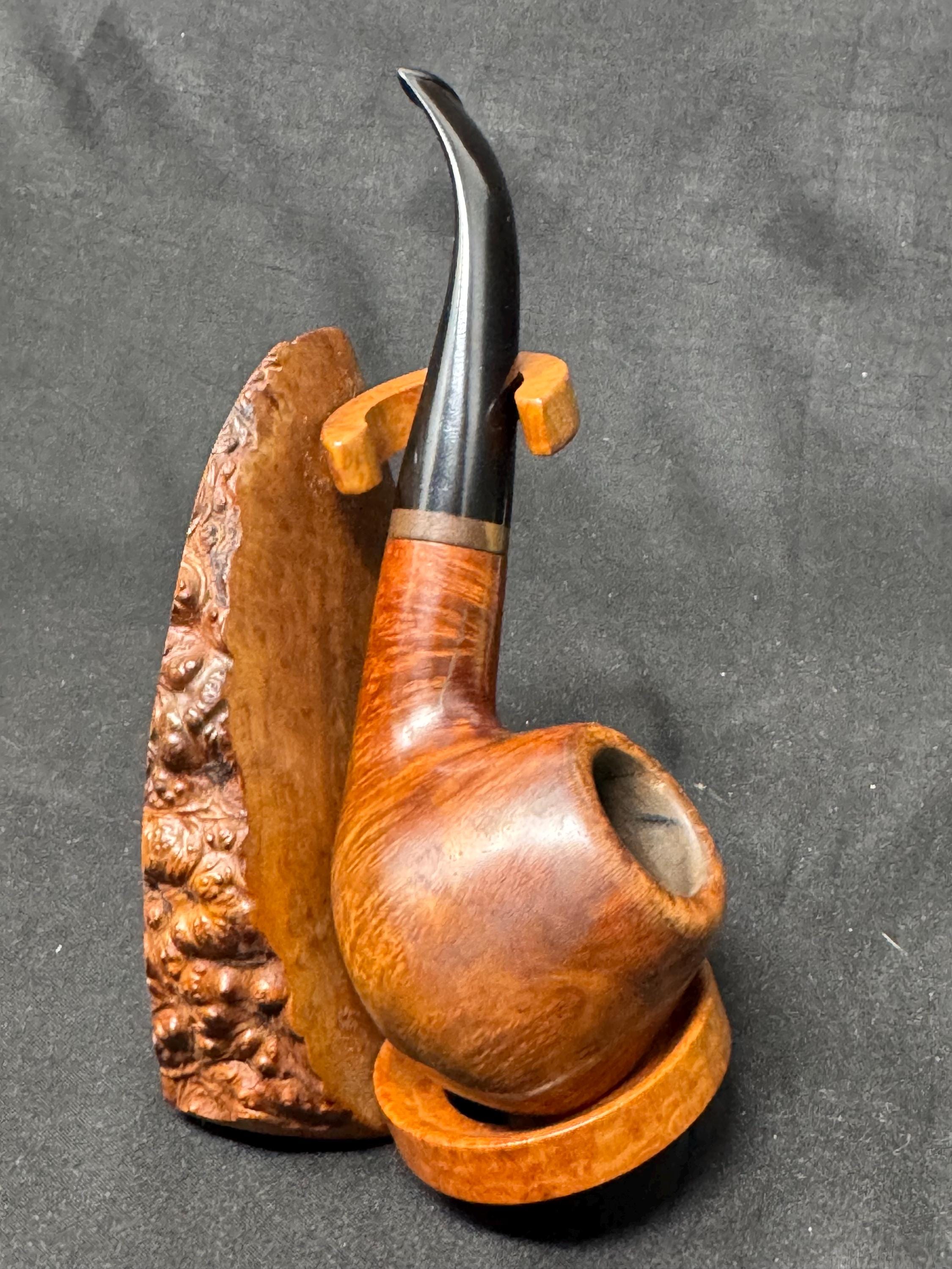 VAUEN 3239 Smooth Bent Volcano Sitter - German Museum-Grade Estate | 9mm 9