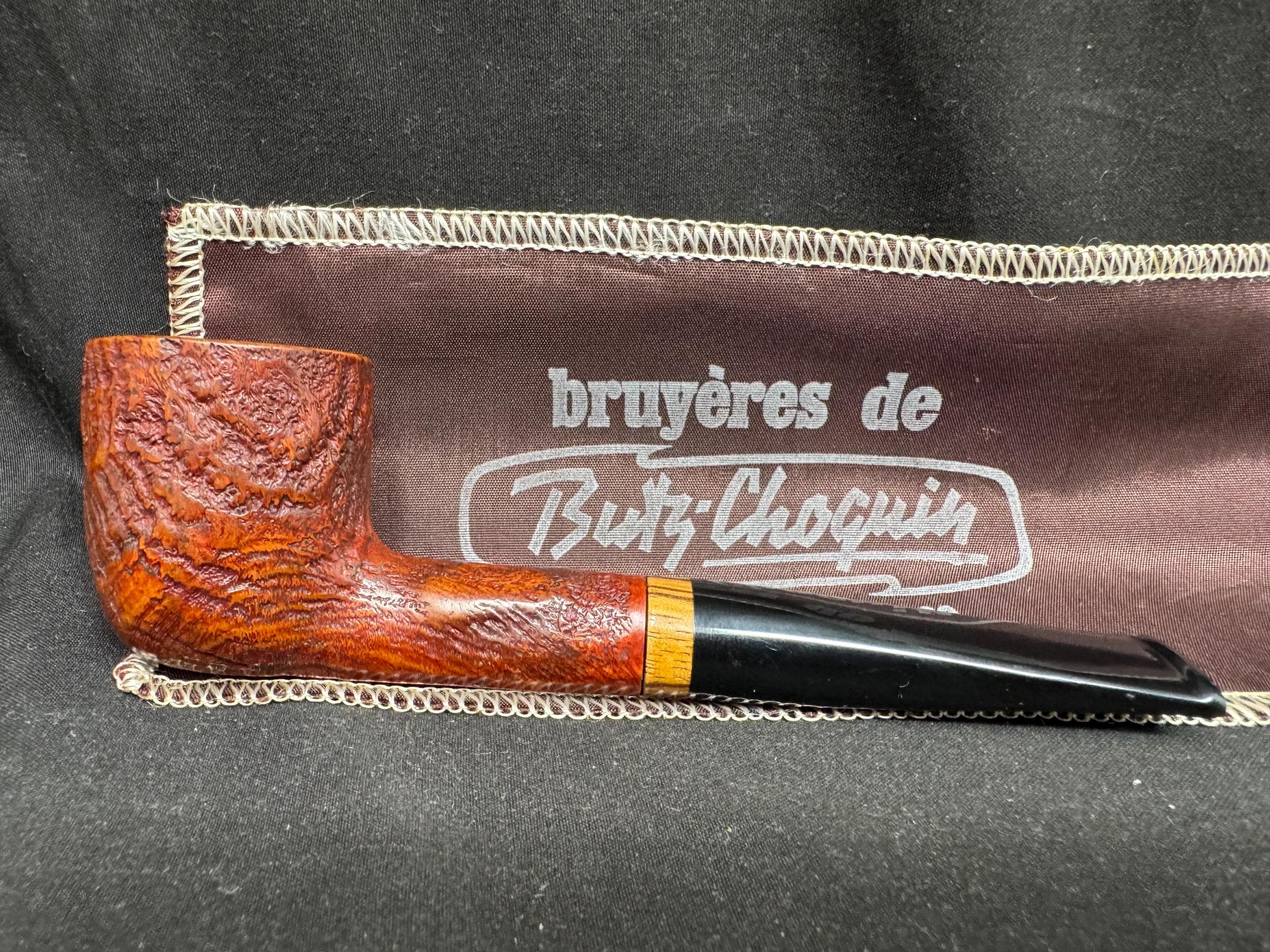 French Estate Butz Choquin JURA 1009 Sandblast Straight Billiard Pipe