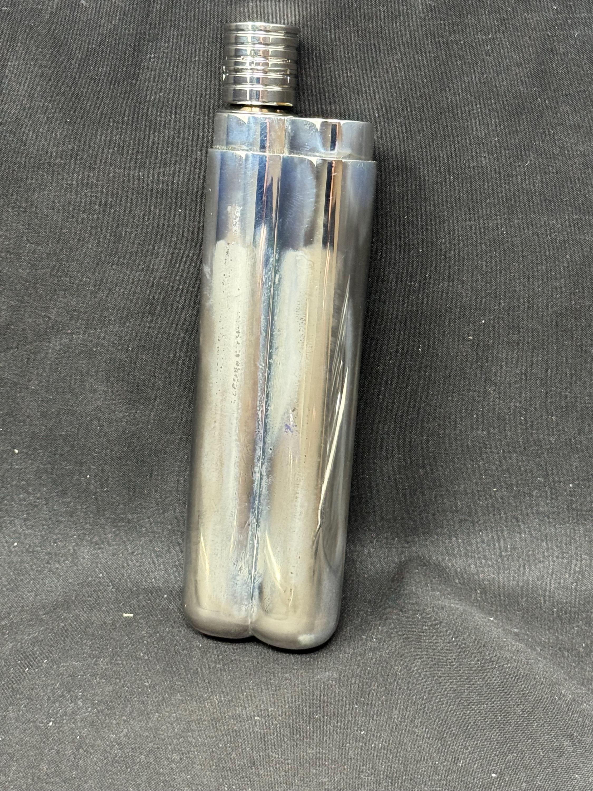 Vintage Coltron Silver-Plated Dual Cigar Tube and Liquor Flask with Innovative Flavor Evaporation System - Model 04.515 .SKU-270 4