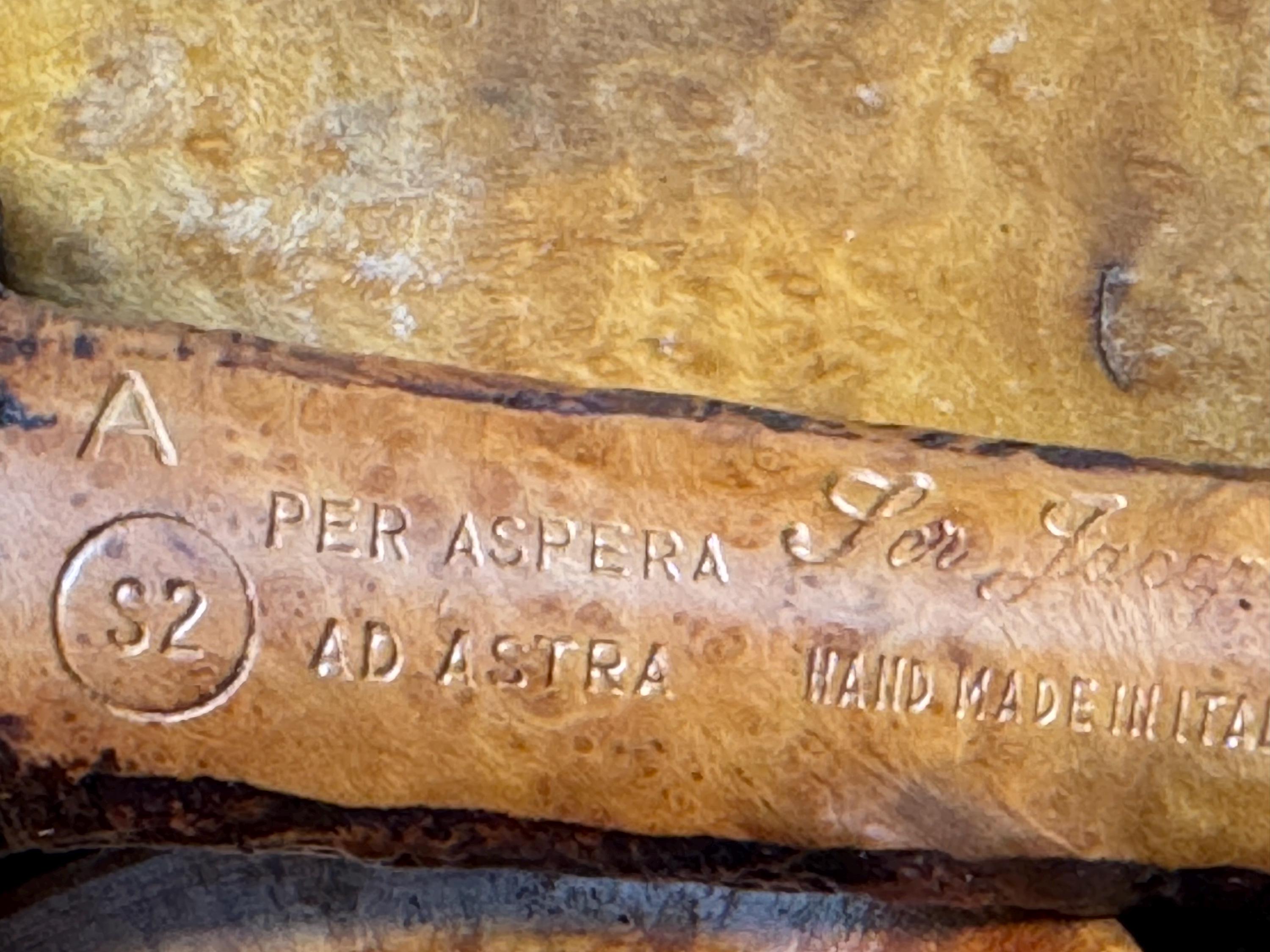Ser Jacopo S2 Per Aspera Ad Astra Sandblast Billiard 7in Silver Acrylic 10