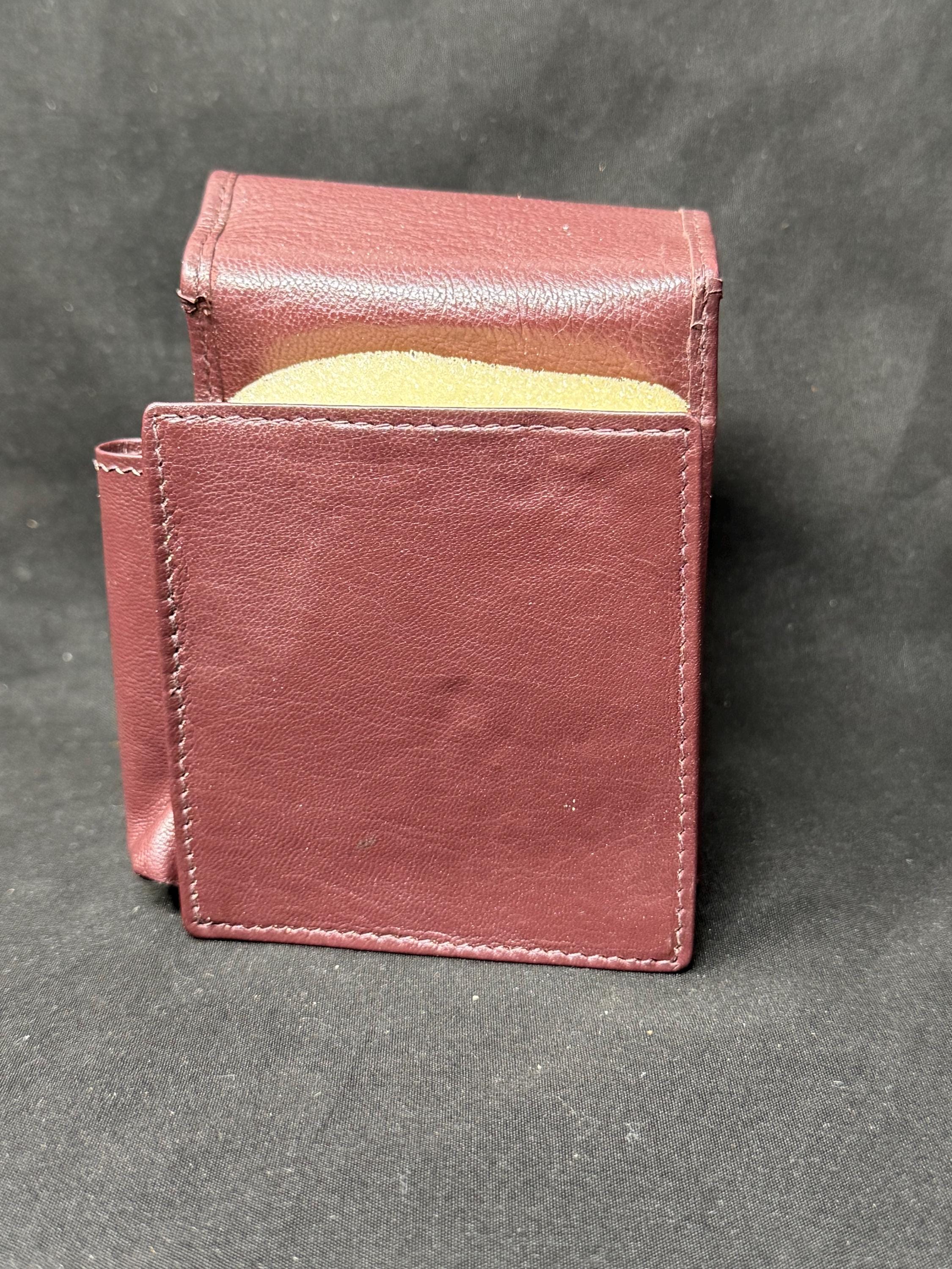 Vintage German Leather Cigarette & Lighter Case Set - NOS - SKU-026 9