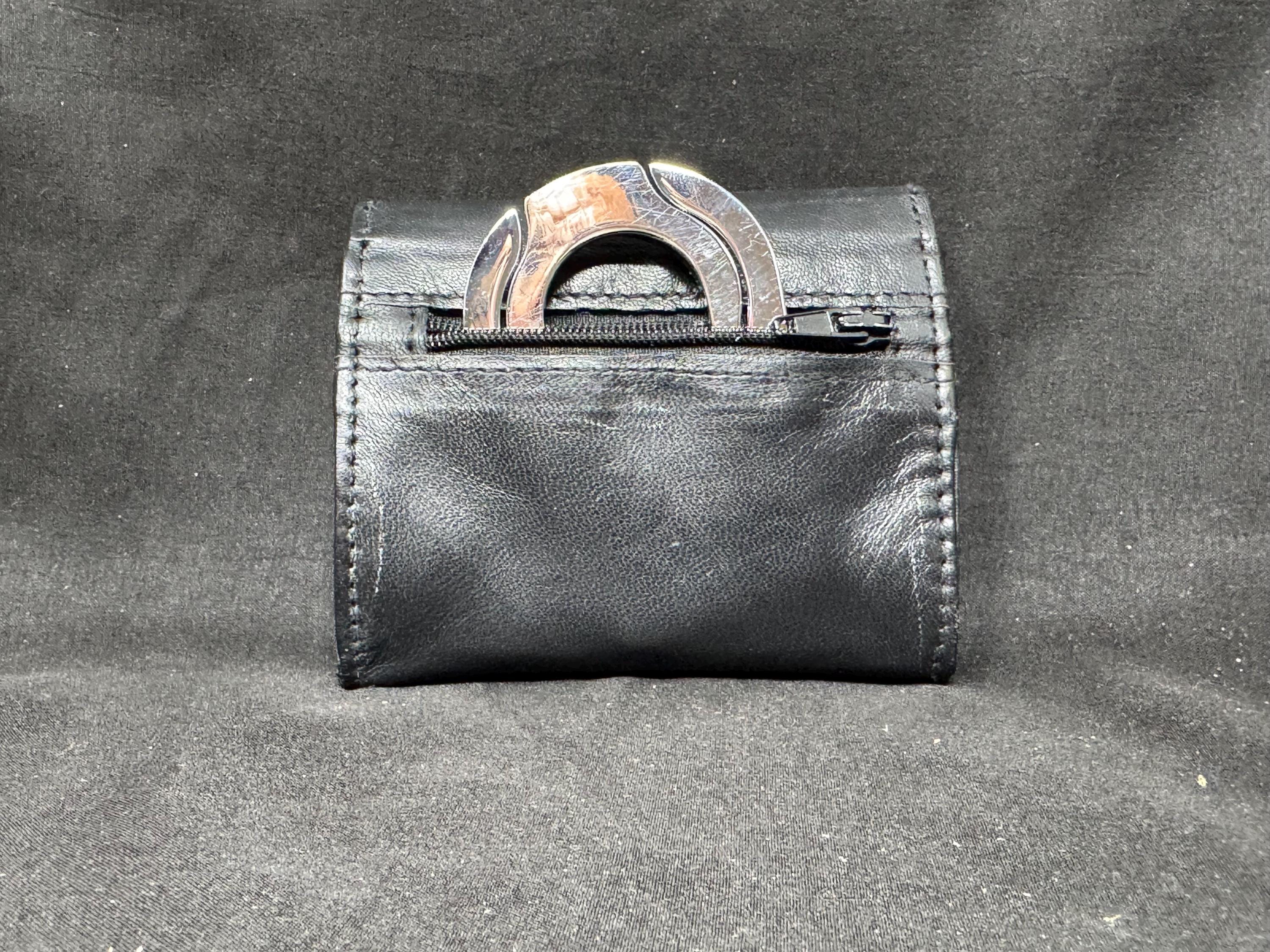 German Leather Expandable Tobacco Pouch | Medical-Grade Rubber Lined | NOS Condition 3