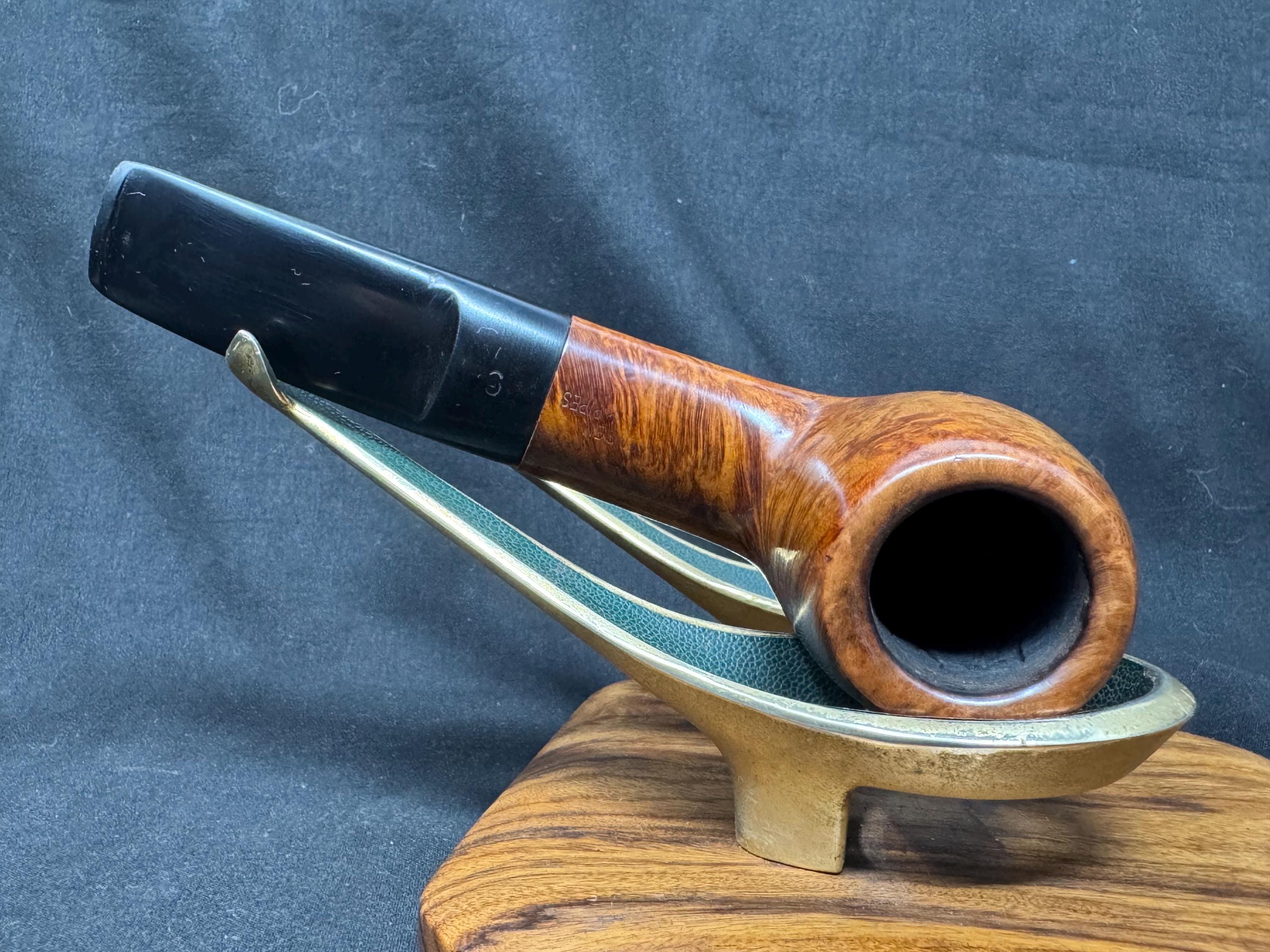Georg Jensen Granat Grant Model 66 Smooth Bent Billiard - Danish Estate Pipe SKU-071 3