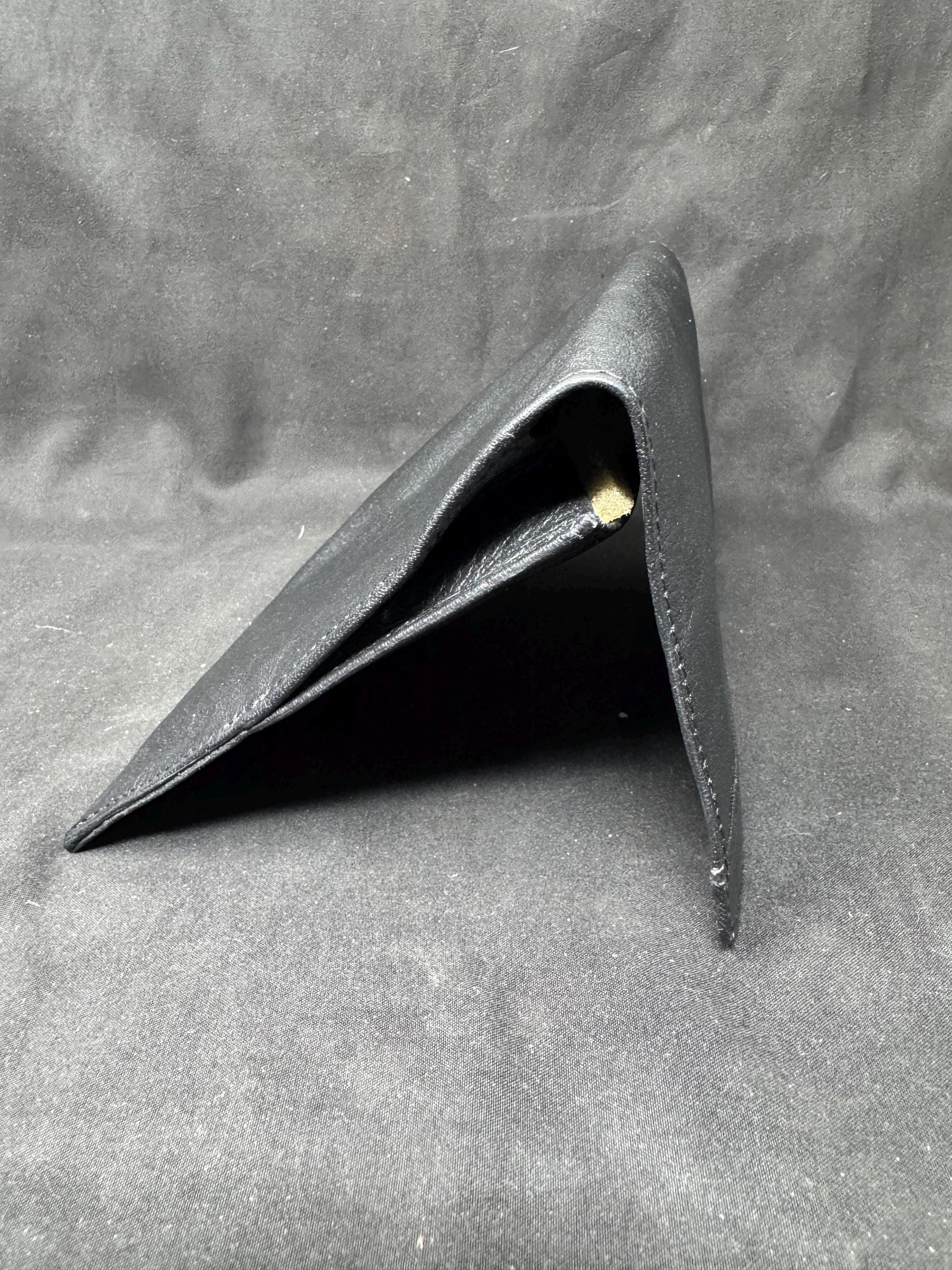 Genuine Leather Tobacco Pouch - 6x7 Oversized Roll-Up, Medical Rubber Lined 7