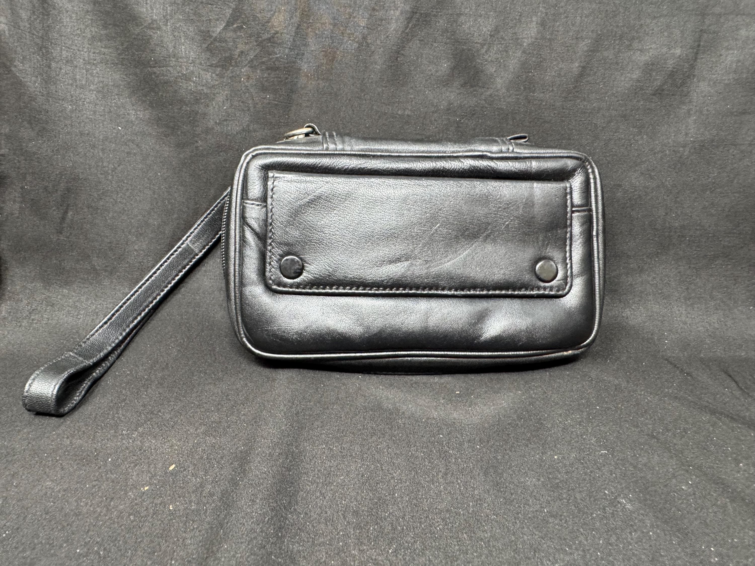 Vintage German Leather 3-Pipe Travel Organizer | NOS Tobacconist Stock