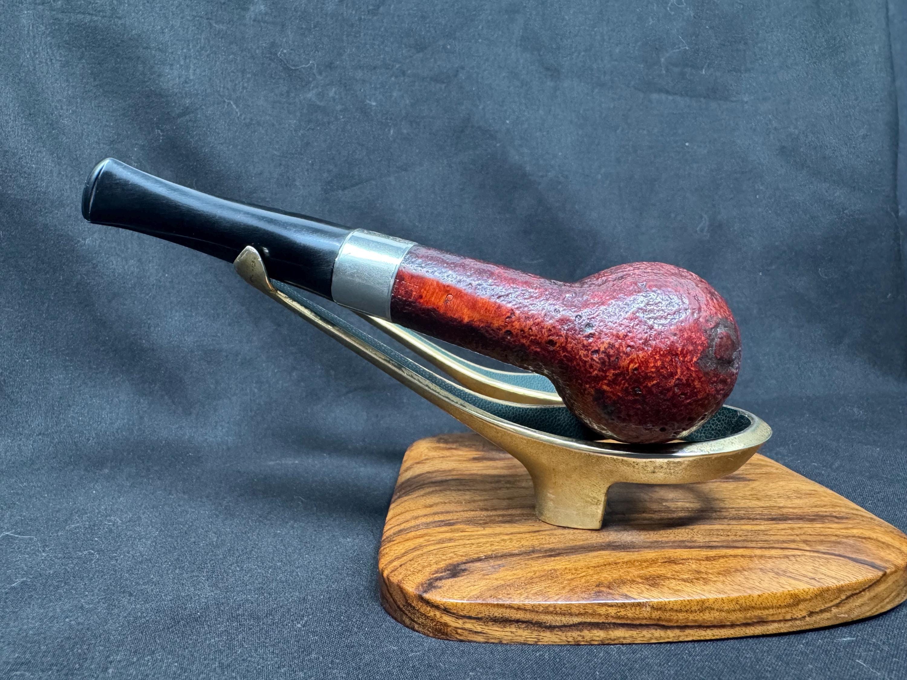 Hilson Filter 8 Red Sandblast Estate Pipe - Professionally Restored Metal Band 4