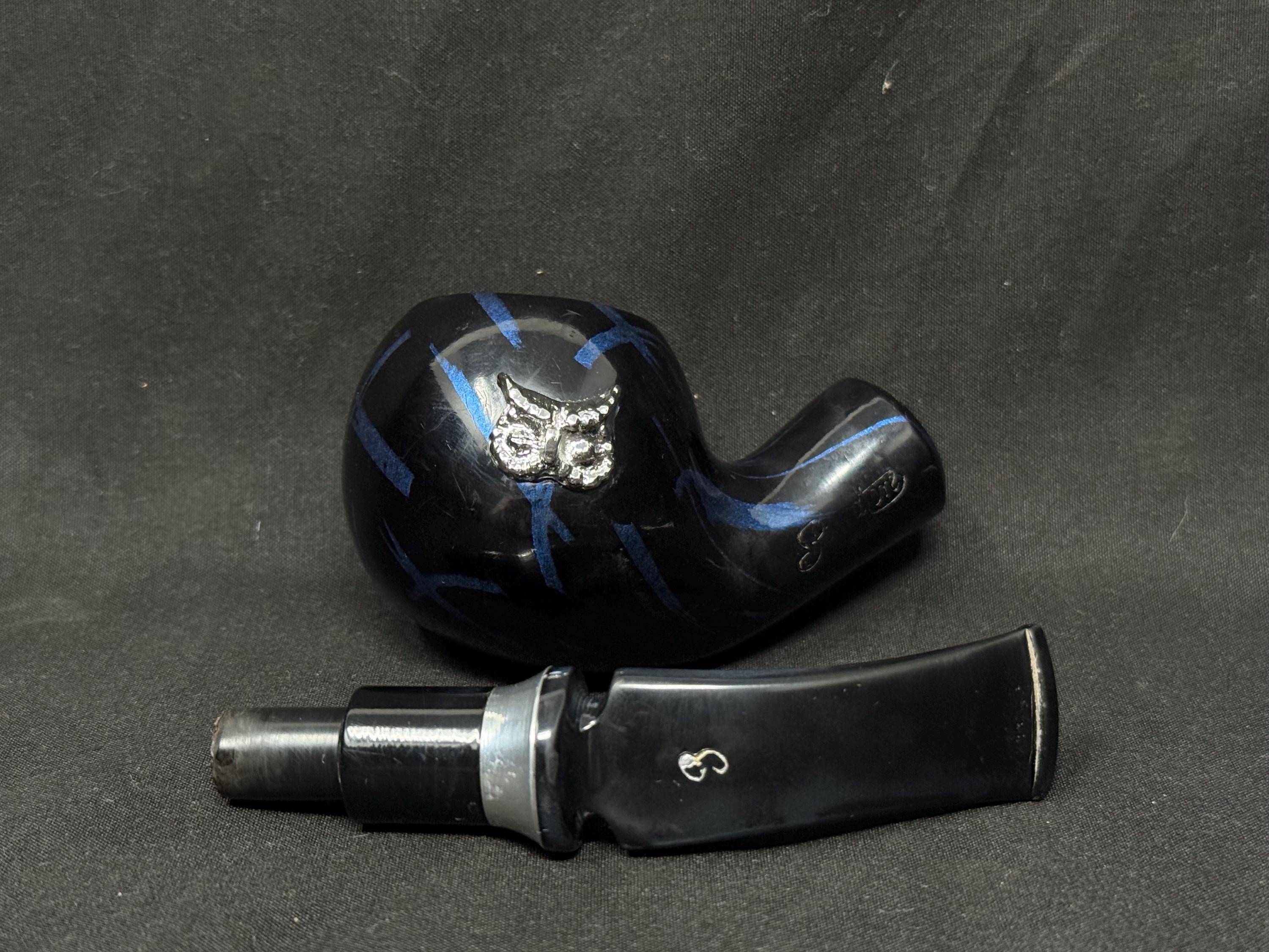 Nomenclature Passatore Owl Danish Modernist Sculpture Pipe 9mm Filter Excellent 5