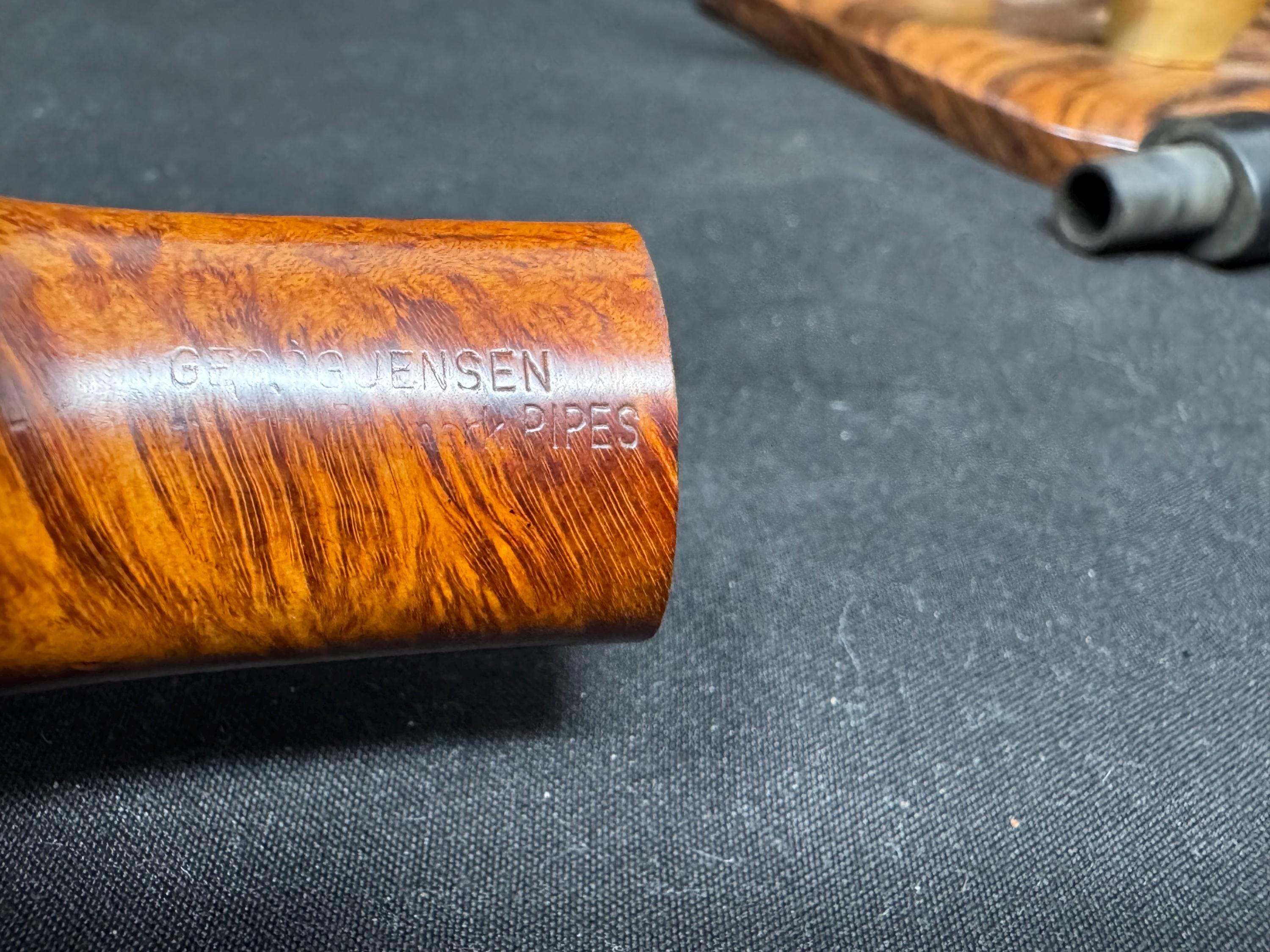 Georg Jensen Granat Grant Model 66 Smooth Bent Billiard - Danish Estate Pipe SKU-071 5