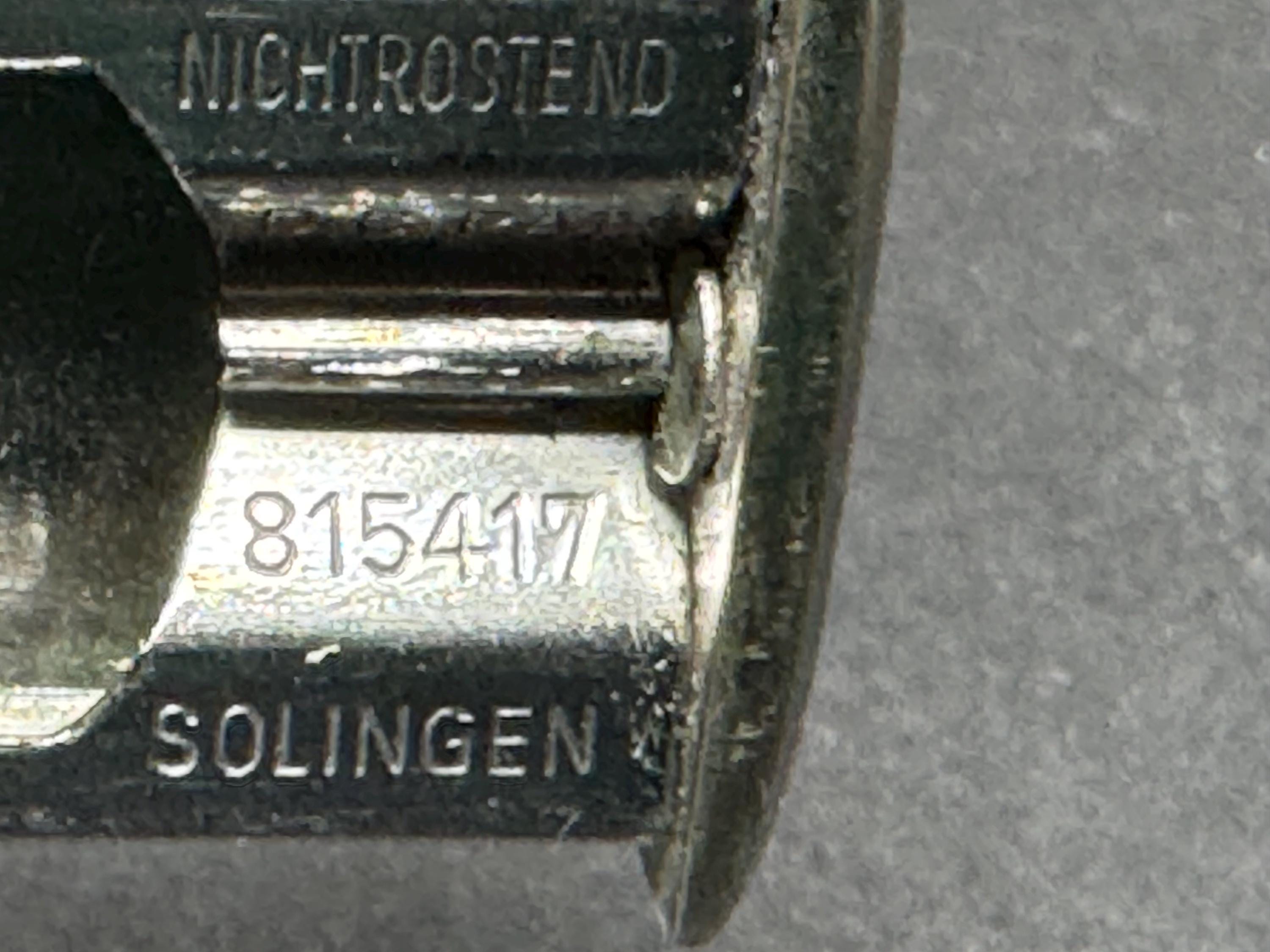 Donatus Solingen Nichtrostend D.B. Pat. 815417 Dual-Cut Cigar Cutter, circa 1951 7