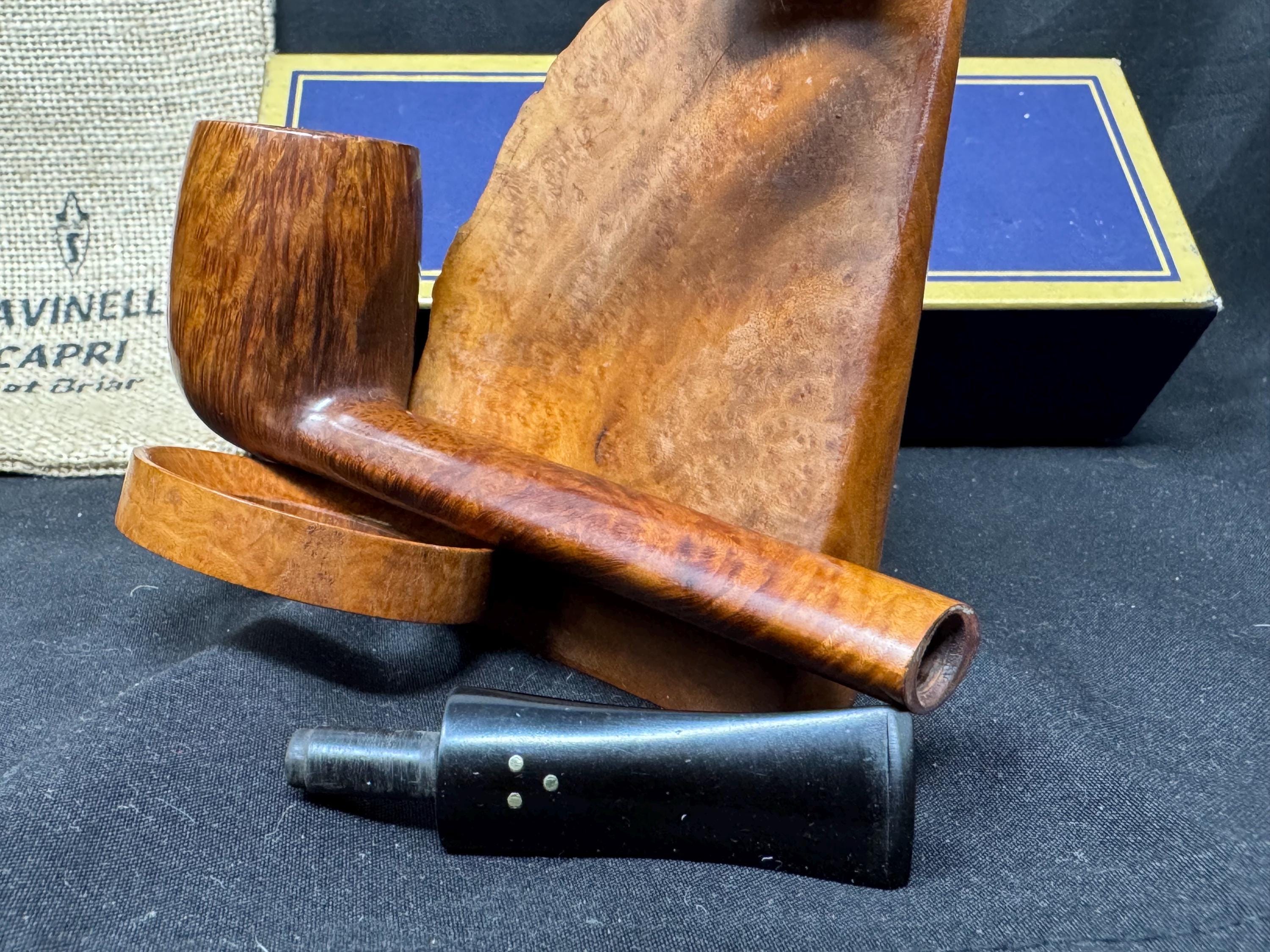 Savinelli Giubileo d'Oro Canadian 802 L - 1980s Three Gold Dots Straight Grain Fiammata 6
