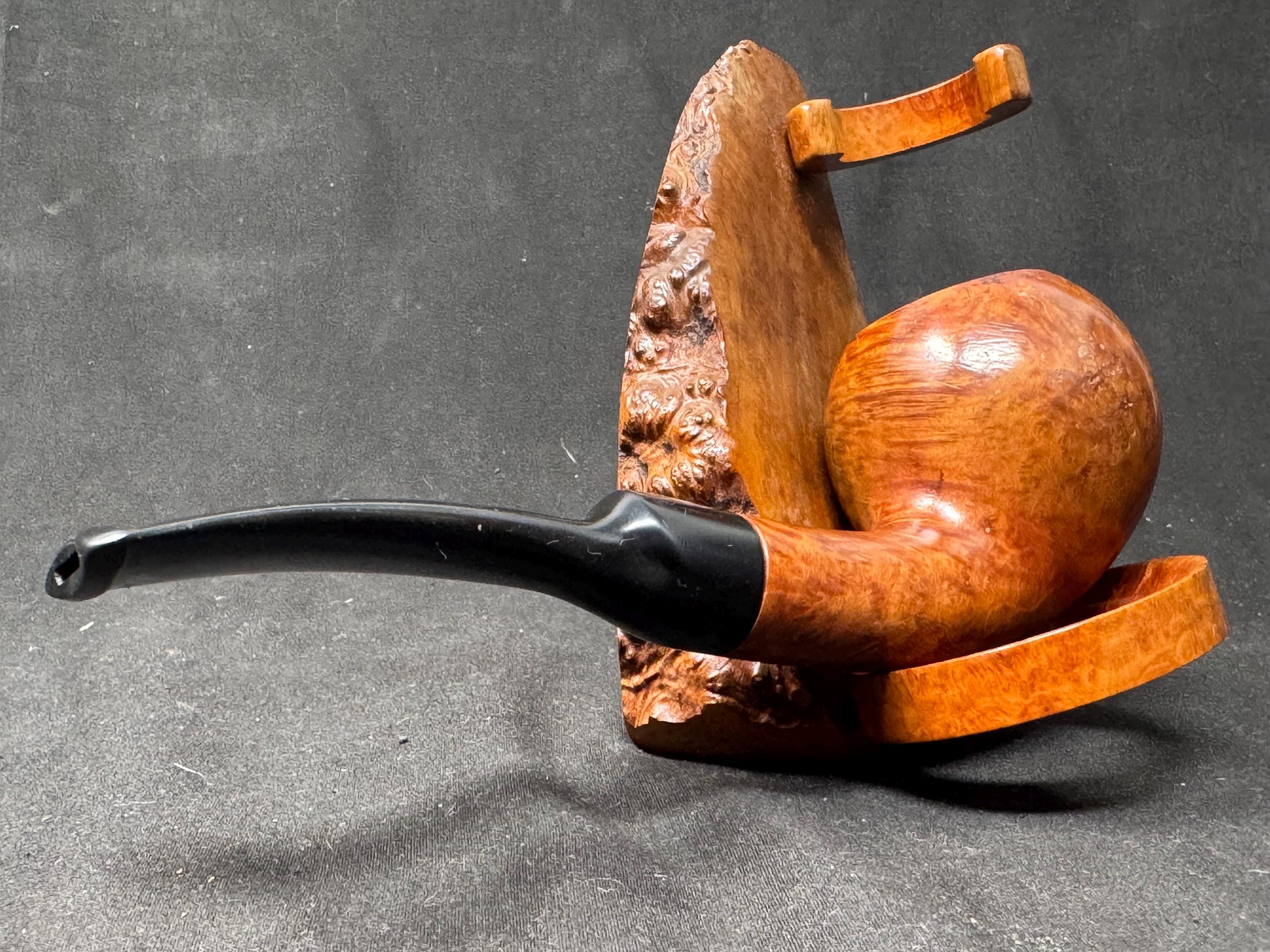 Vauen Luxus 3075 Smooth Bent Apple | Exceptional Bird's Eye Briar | German Estate 9