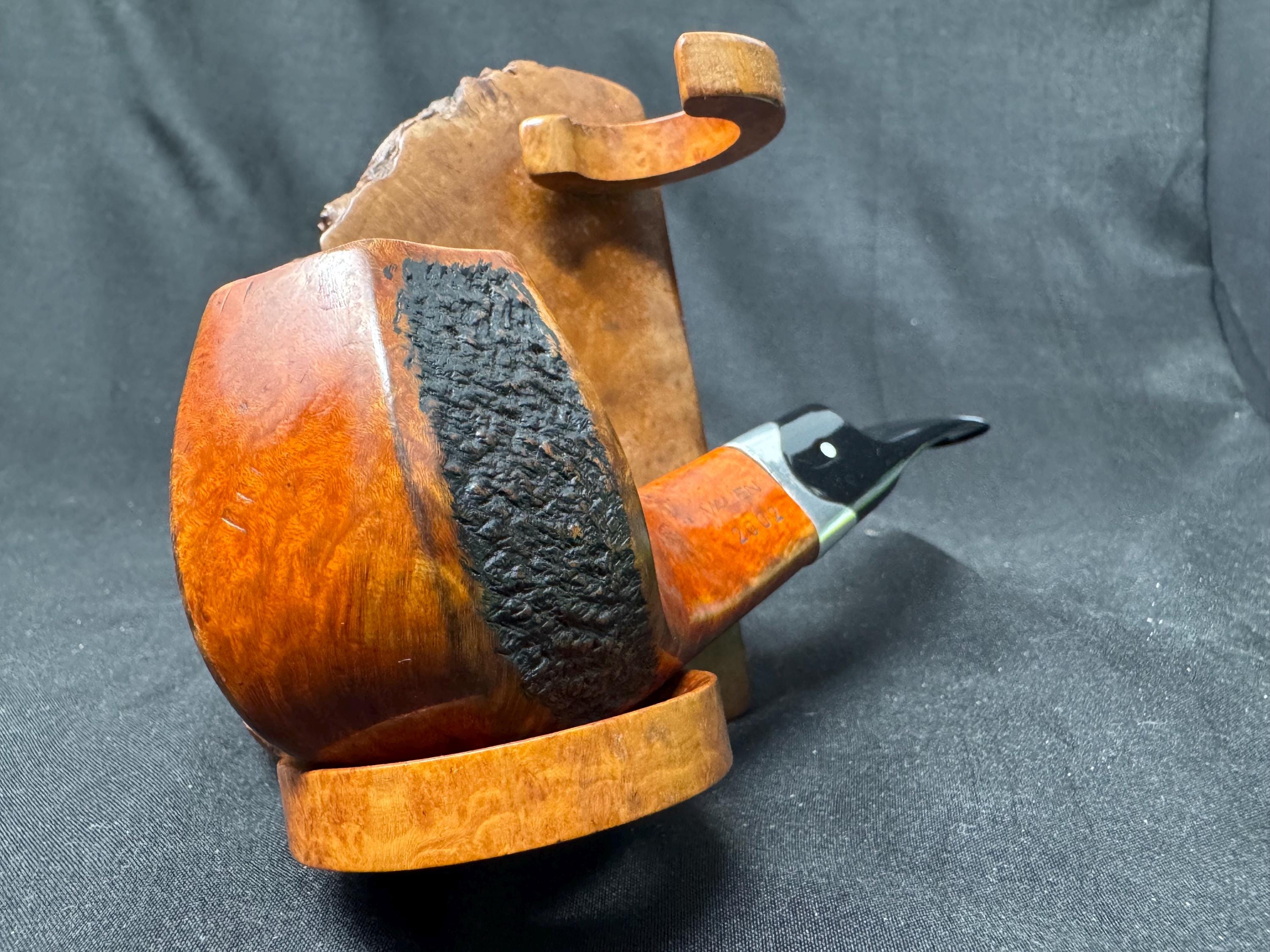 Vauen Pipe of the Year 2002 'The Paneled Stripe' 9mm German Collector Gem VG 10