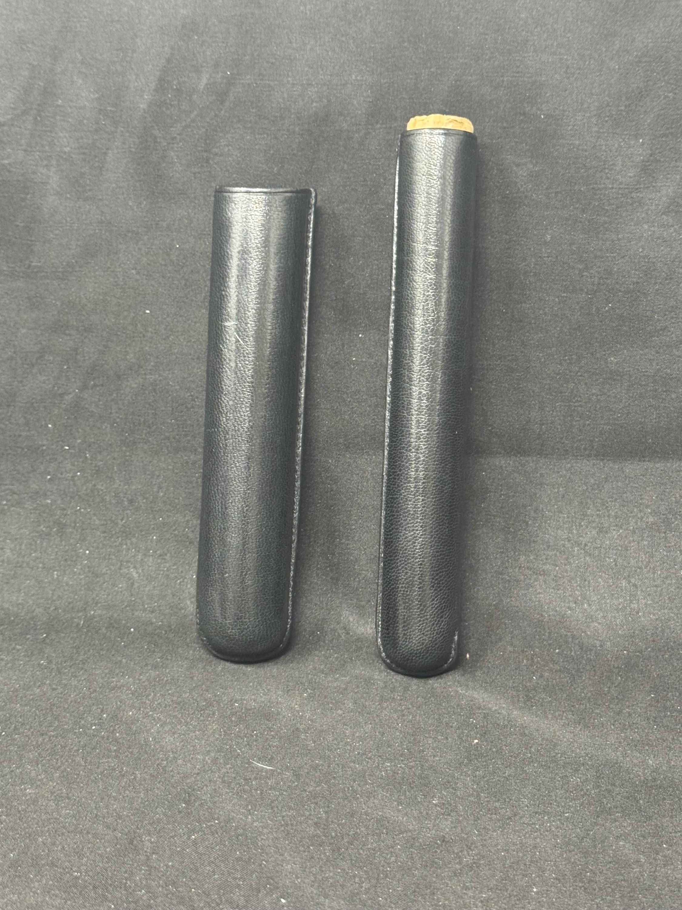 Unmarked Spanish Hard Leather One-Cigar Case, German Spec, Ubrique c.1980s-2000s 2