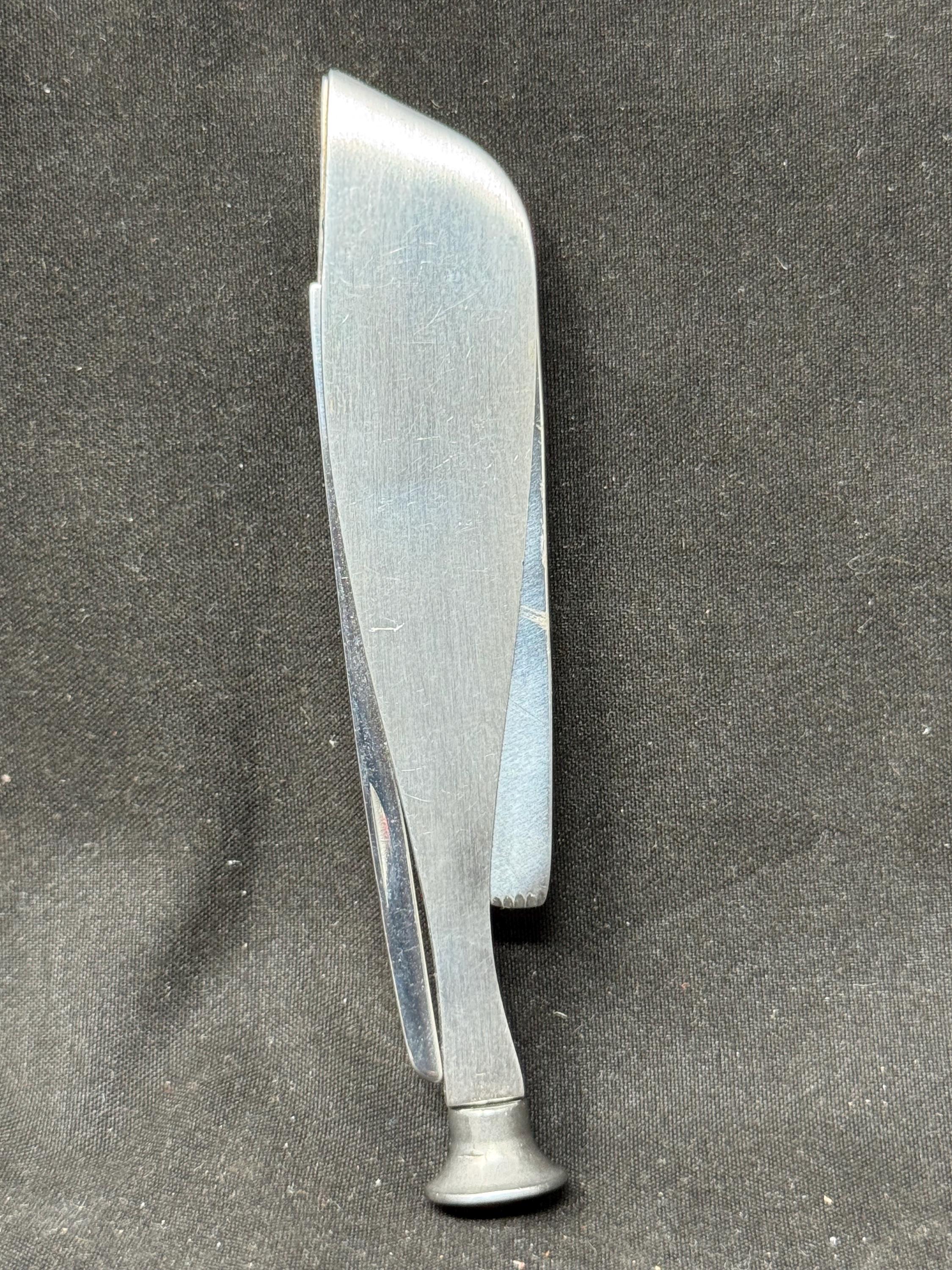 Antique Stainless Steel Pipe Tool c. 1900-1930 | Tamper, Reamer, Poker 6