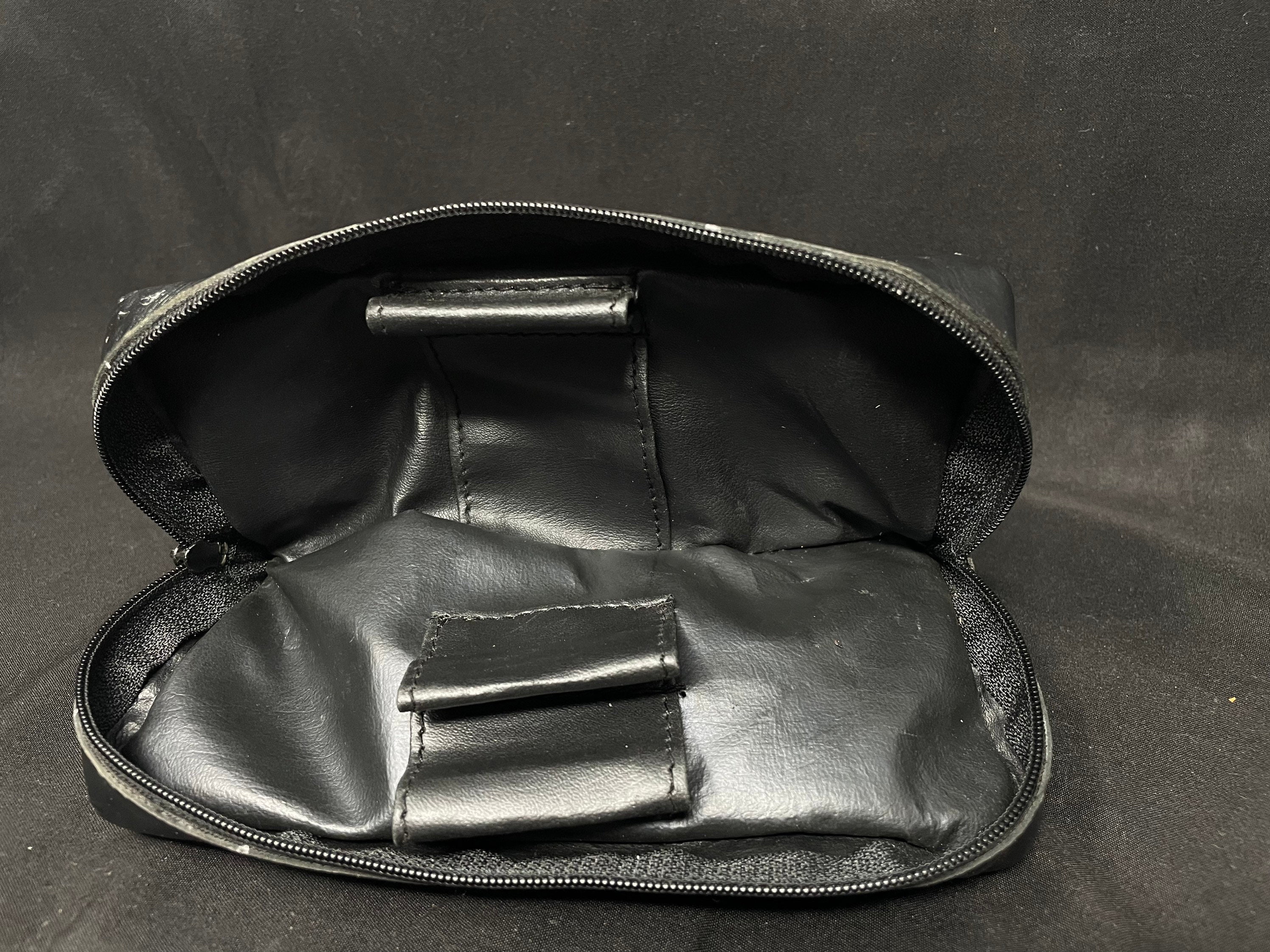 Vintage Leather Roll-Up Tobacco Pouch - 7x4 Rubber-Lined 2-Pipe Carrier 4
