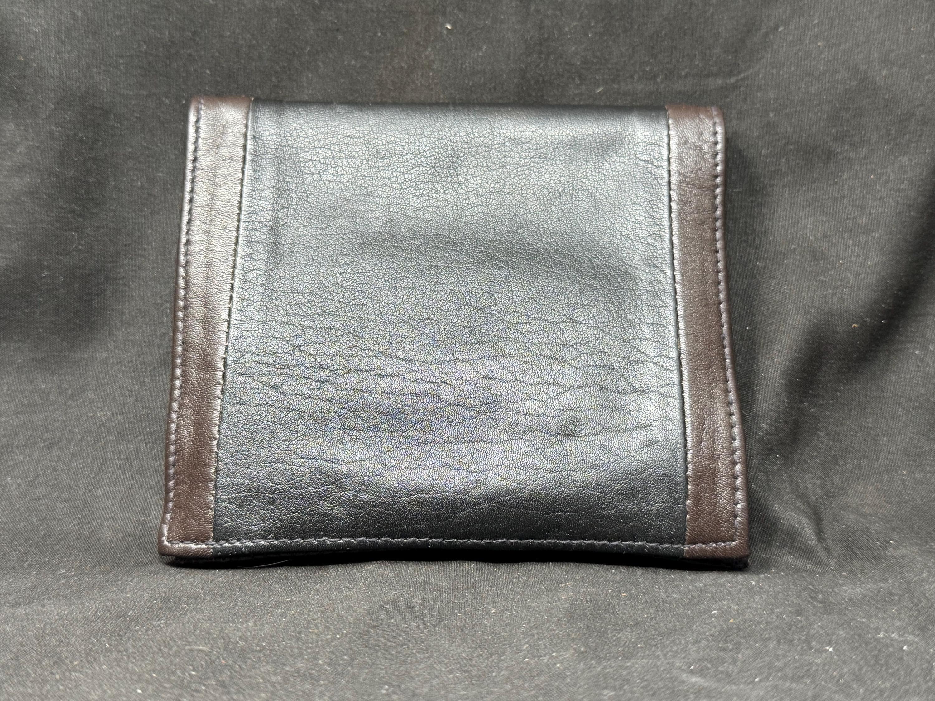 Mid-Century Genuine Leather Tobacco Caddy | Single-Pocket Stationary Cellar | 2oz+ Capacity 2