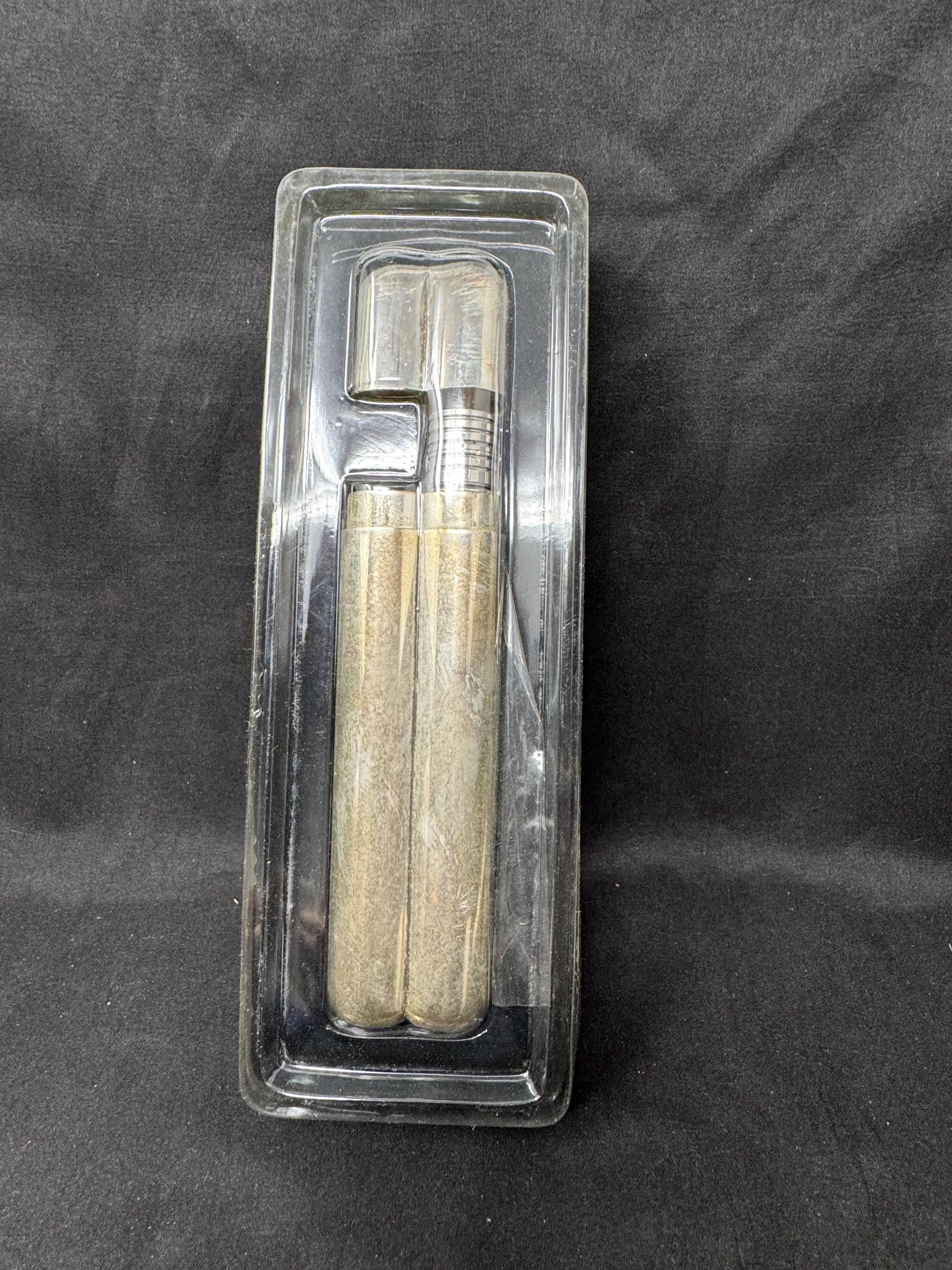 Vintage Coltron Silver-Plated Dual Cigar Tube and Liquor Flask with Innovative Flavor Evaporation System - Model 04.515 .SKU-270 7