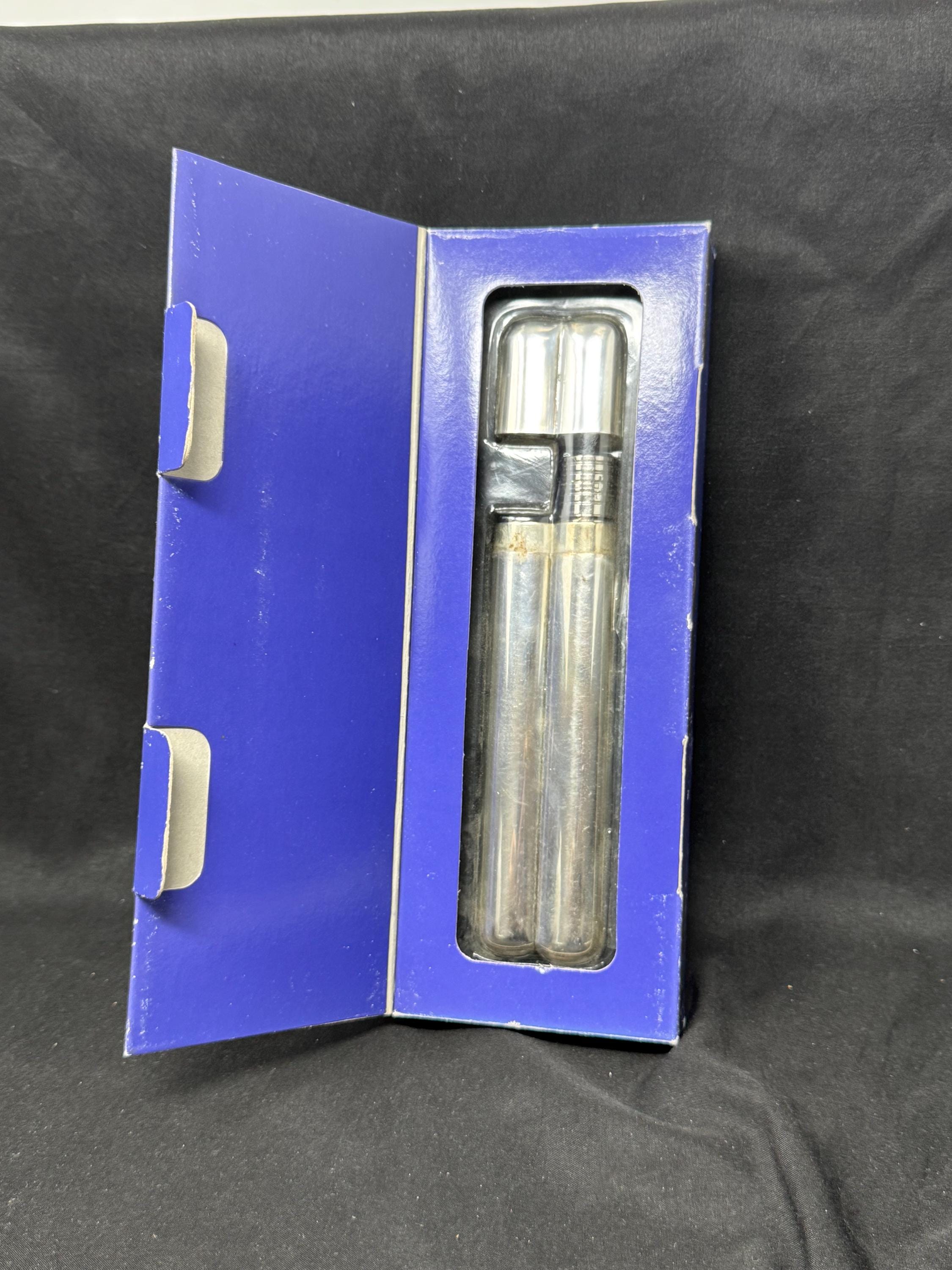 Vintage Coltron Silver-Plated Dual Cigar Tube and Liquor Flask with Innovative Flavor Evaporation System - Model 04.515 .SKU-270 6