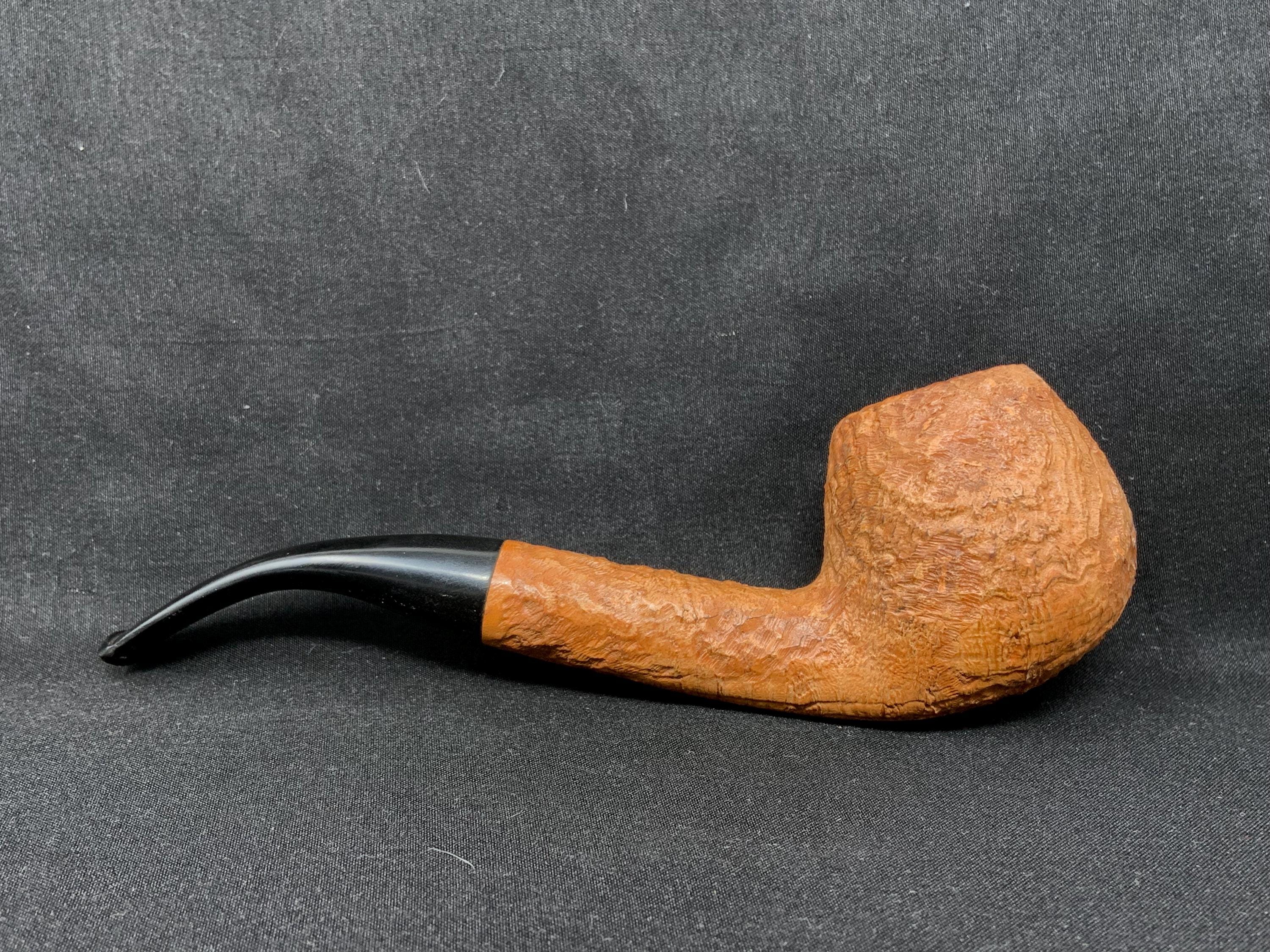 Peter Heinrichs Bent Sandblast Apple 9mm Filter Estate Pipe, London 2