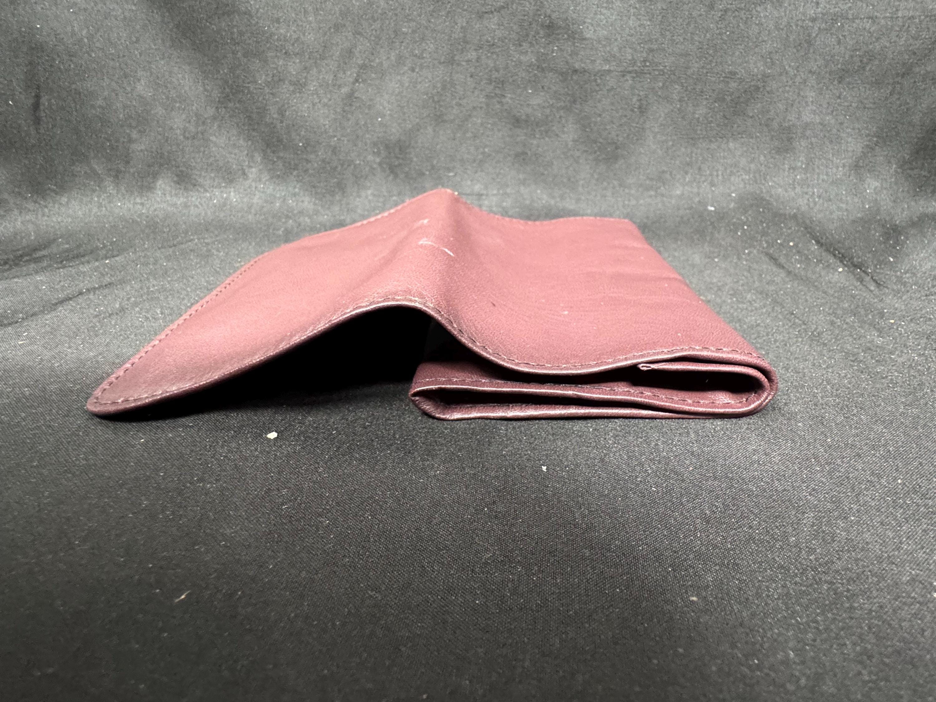 Vintage German Tri-Fold Leather Tobacco Pouch 2oz Tin Capacity – Estate Accessory 4