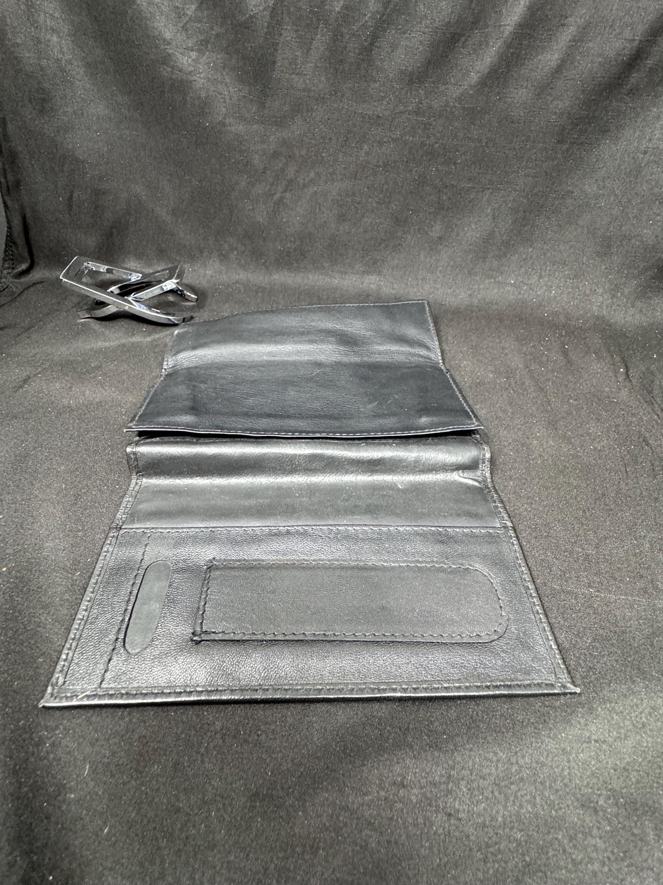Vintage German Leather Tobacco & Tool Roll Tri-Fold Travel Organizer – Estate Accessory 8