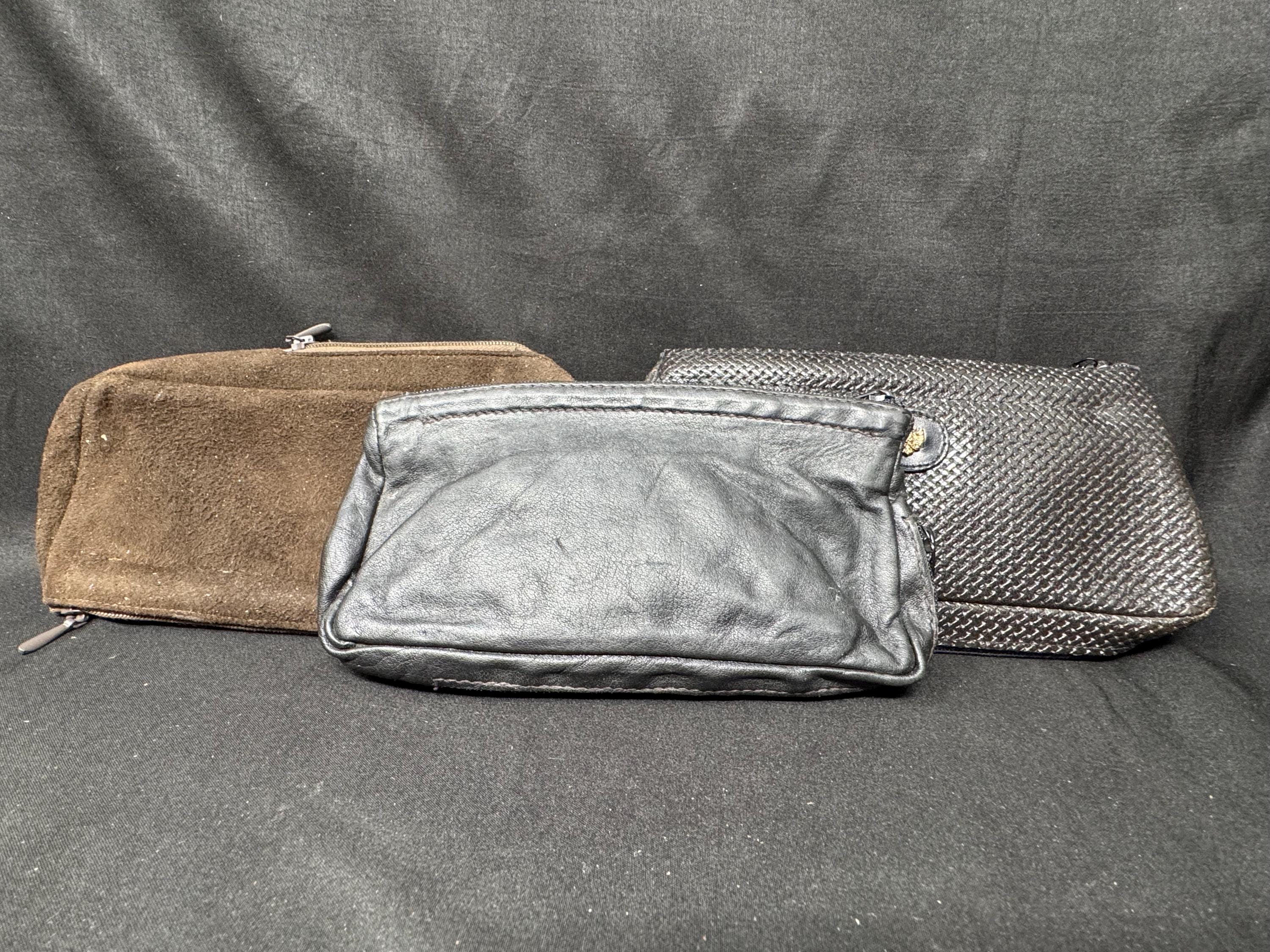 Vintage German Leather Pipe & Tobacco Pouch - Dual-Zipper Design, NOS Condition 5
