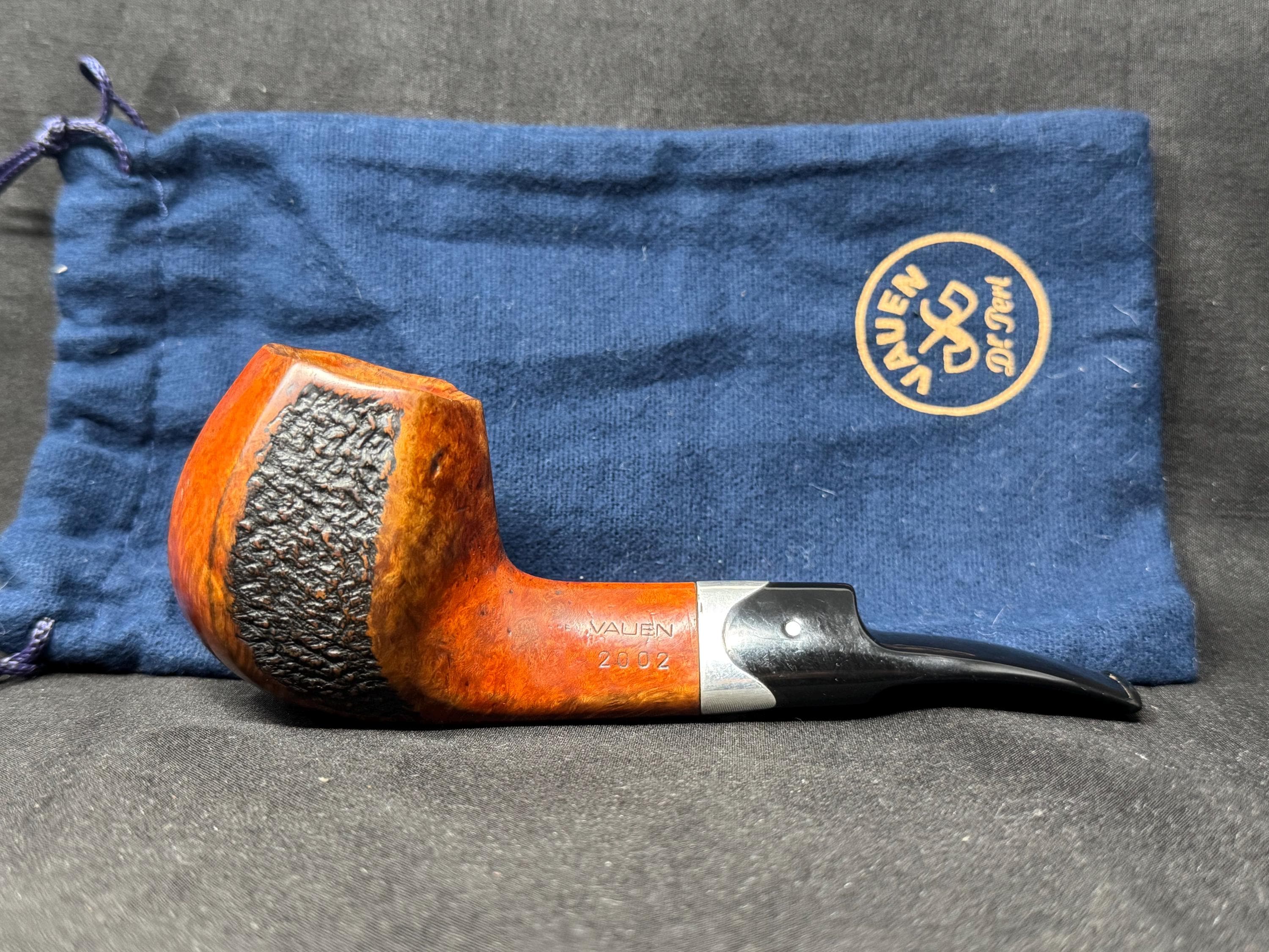 Vauen Pipe of the Year 2002 'The Paneled Stripe' 9mm German Collector Gem VG