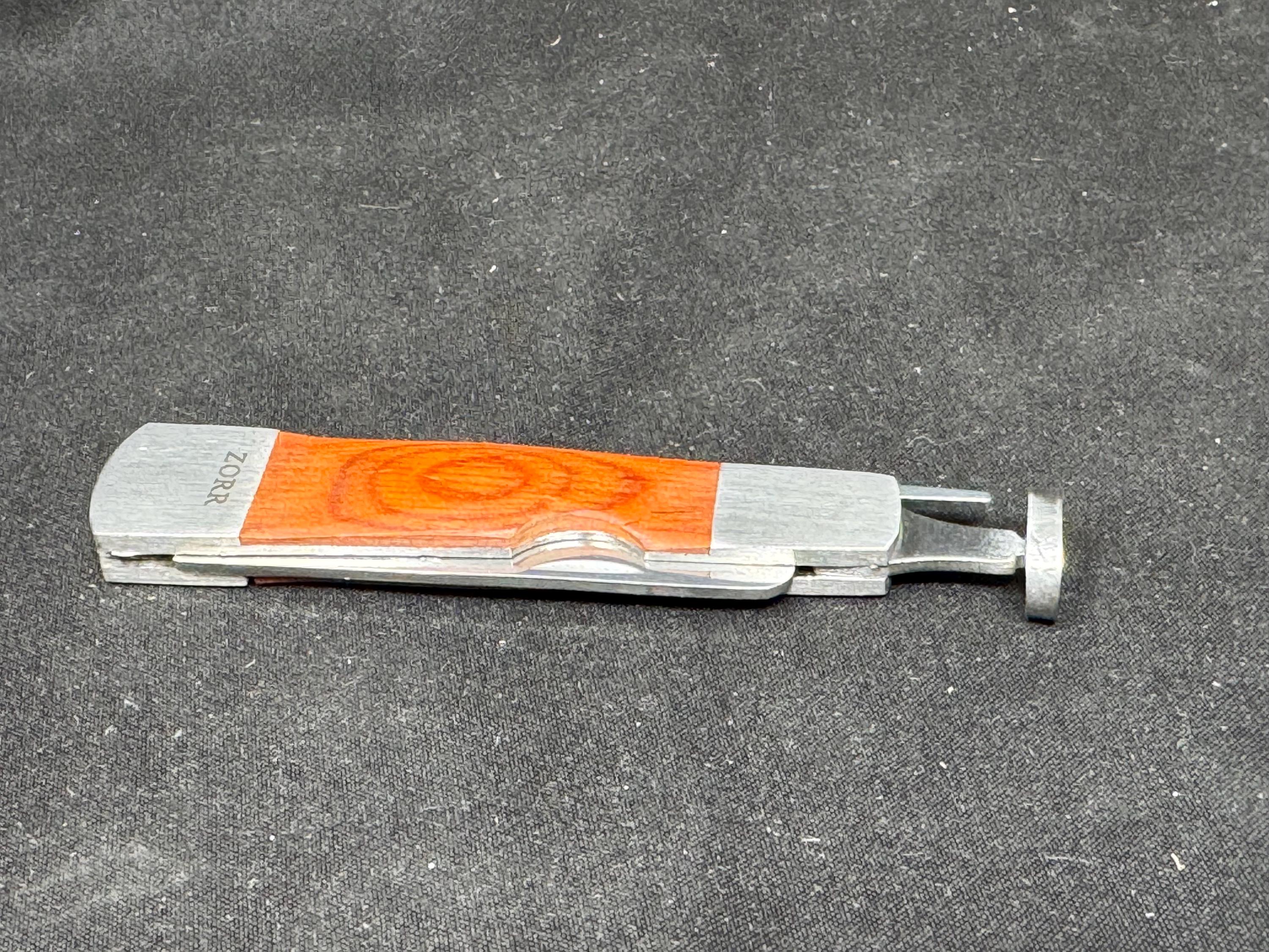 Gentleman's Companion Mid-Century Modernist 3-in-1 Pipe Tool | Wood-Grain Acrylic & Steel 5