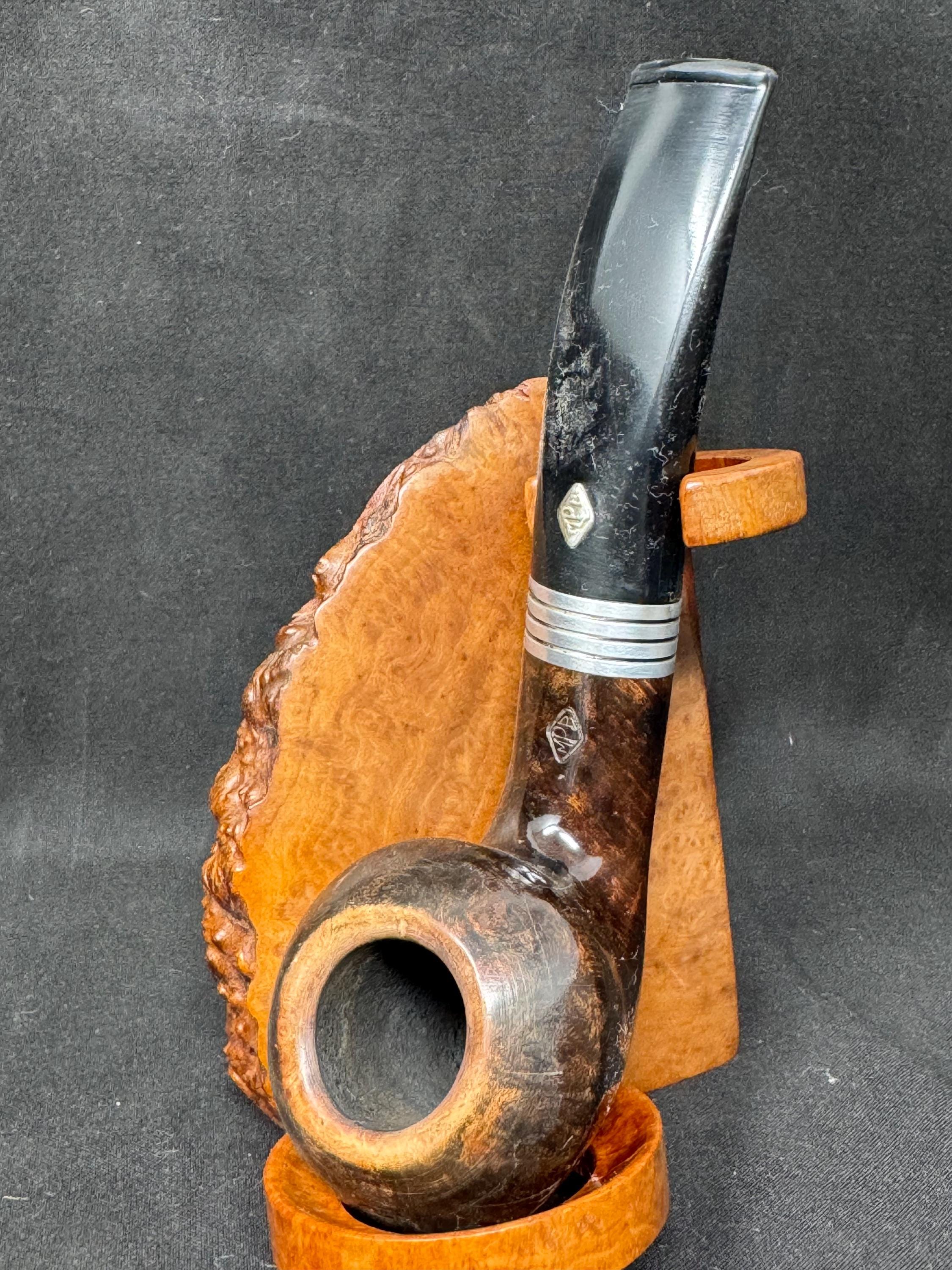 MPB Nova Pure Natural 134 Italian Estate Pipe, 1956-1968, Diamond Stem Mark 2