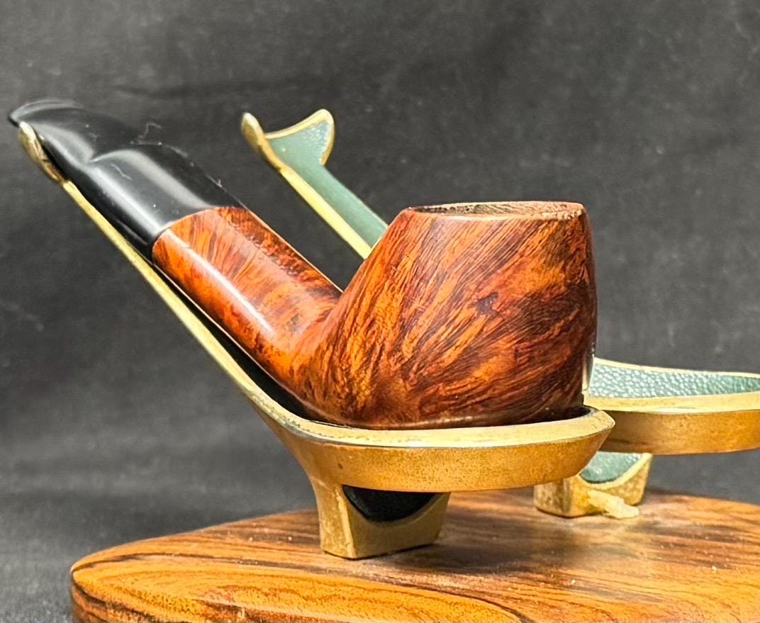 Erik Nordings 08 Smooth Brandy Pot - Danish Estate Pipe, Vertical Grain 3