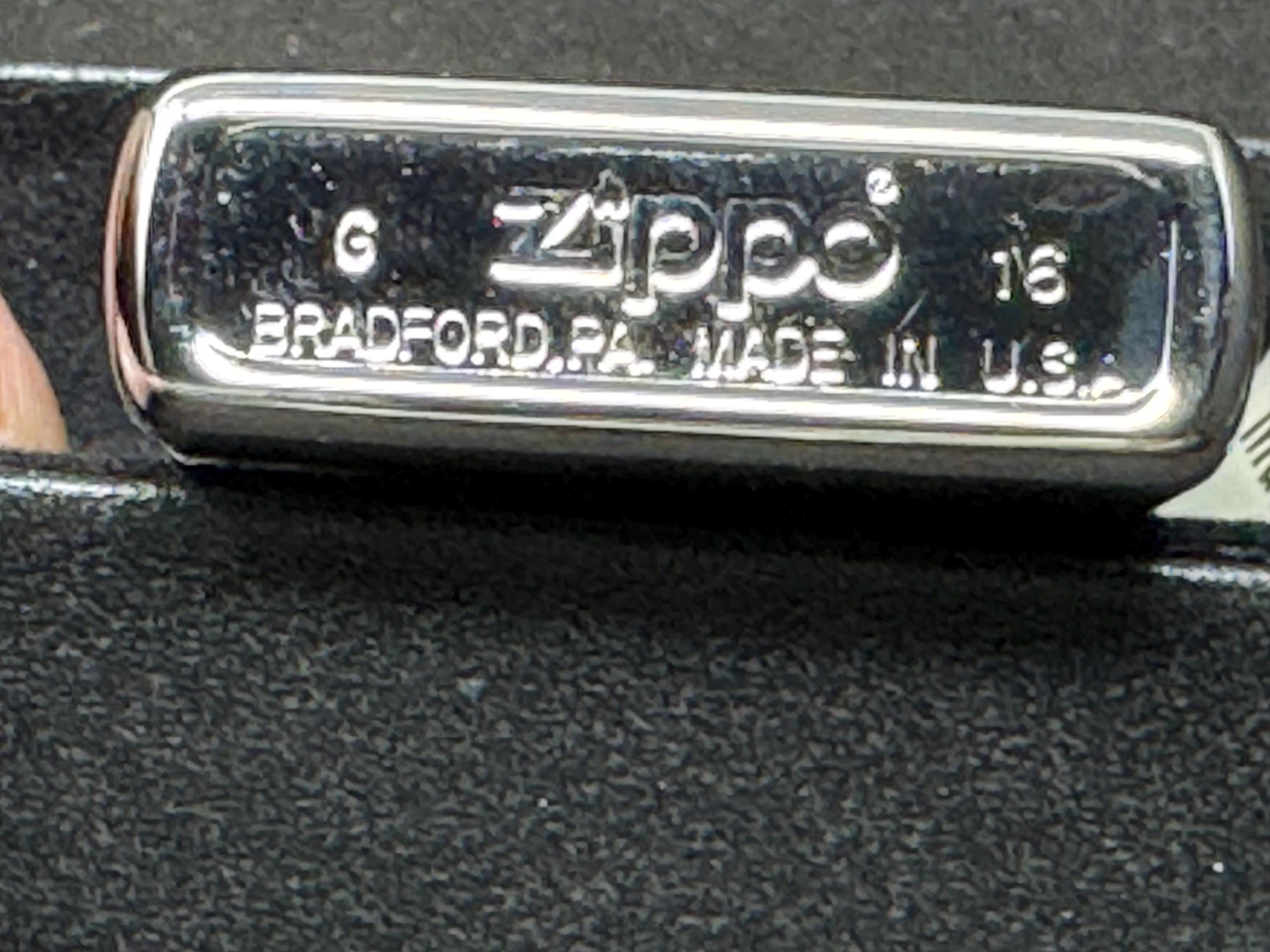 N.O.S. Zippo "Radeford" Brushed Chrome Windproof Lighter (G 16) – The Perfect Collectors‘ Canvas. SKU-080 6