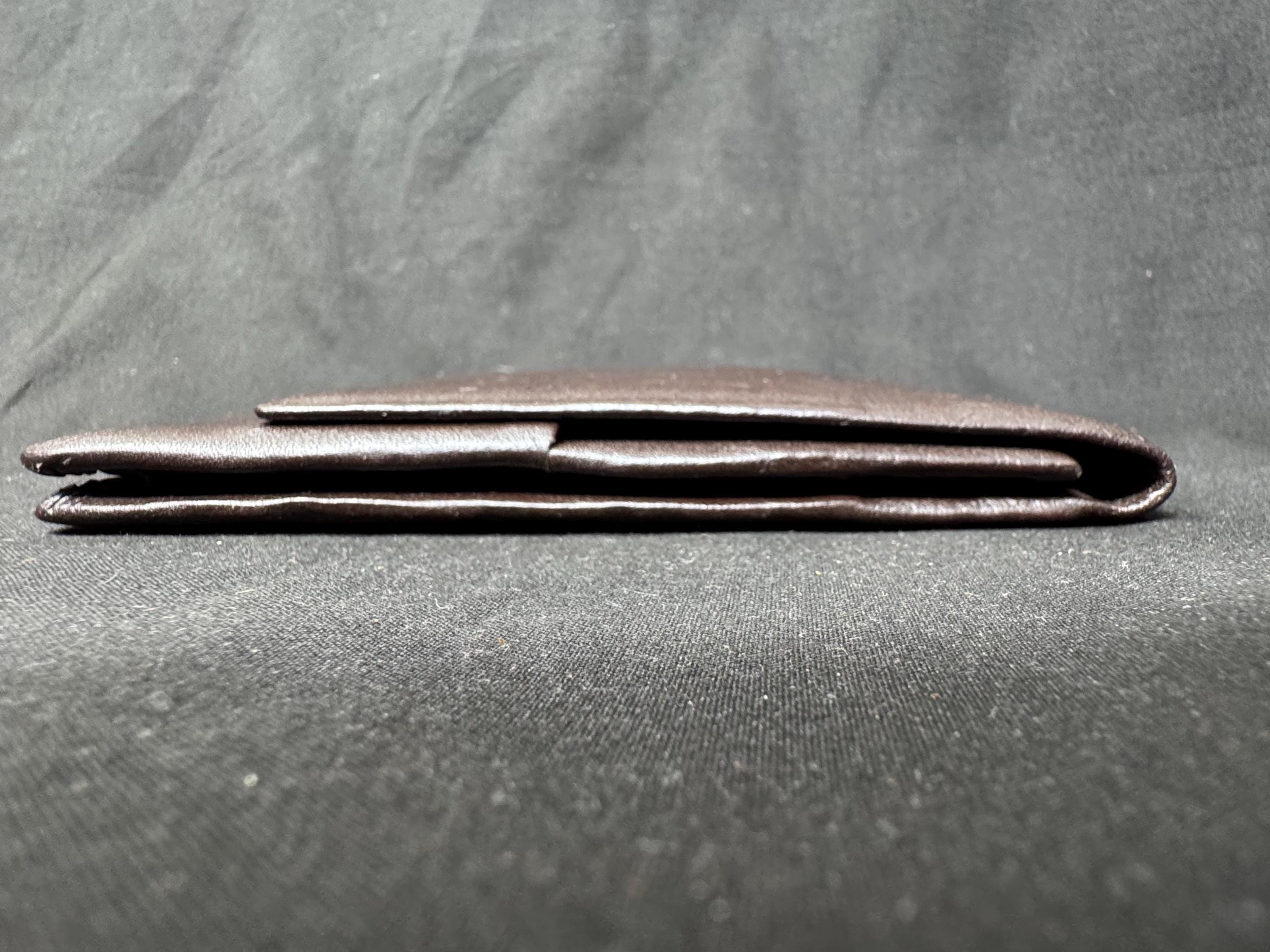 Vintage German Leather 3-Cigar Travel Case | Textured Light Coffee | Tabakgeschaft Estate 8