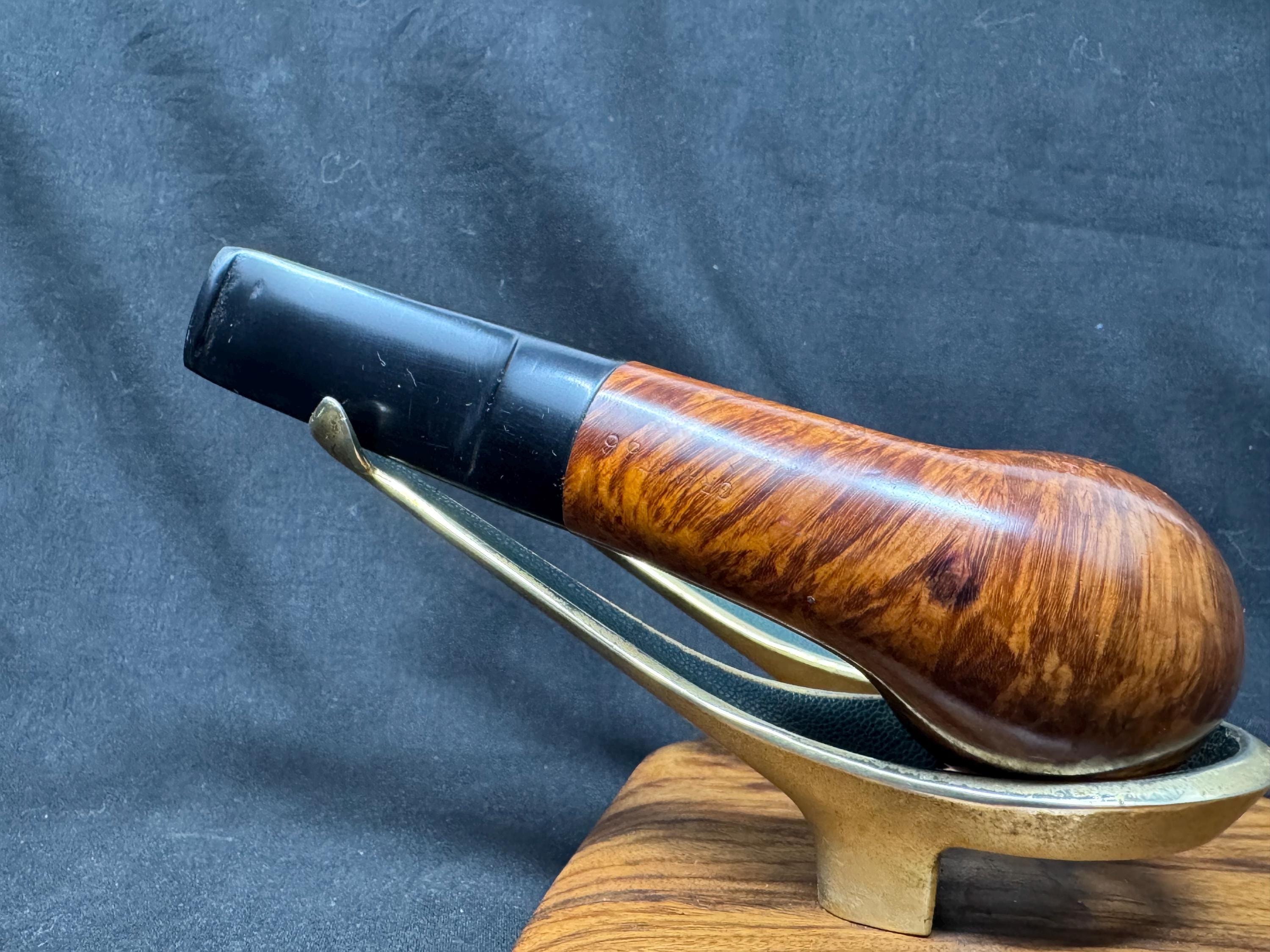 Georg Jensen Granat Grant Model 66 Smooth Bent Billiard - Danish Estate Pipe SKU-071 4