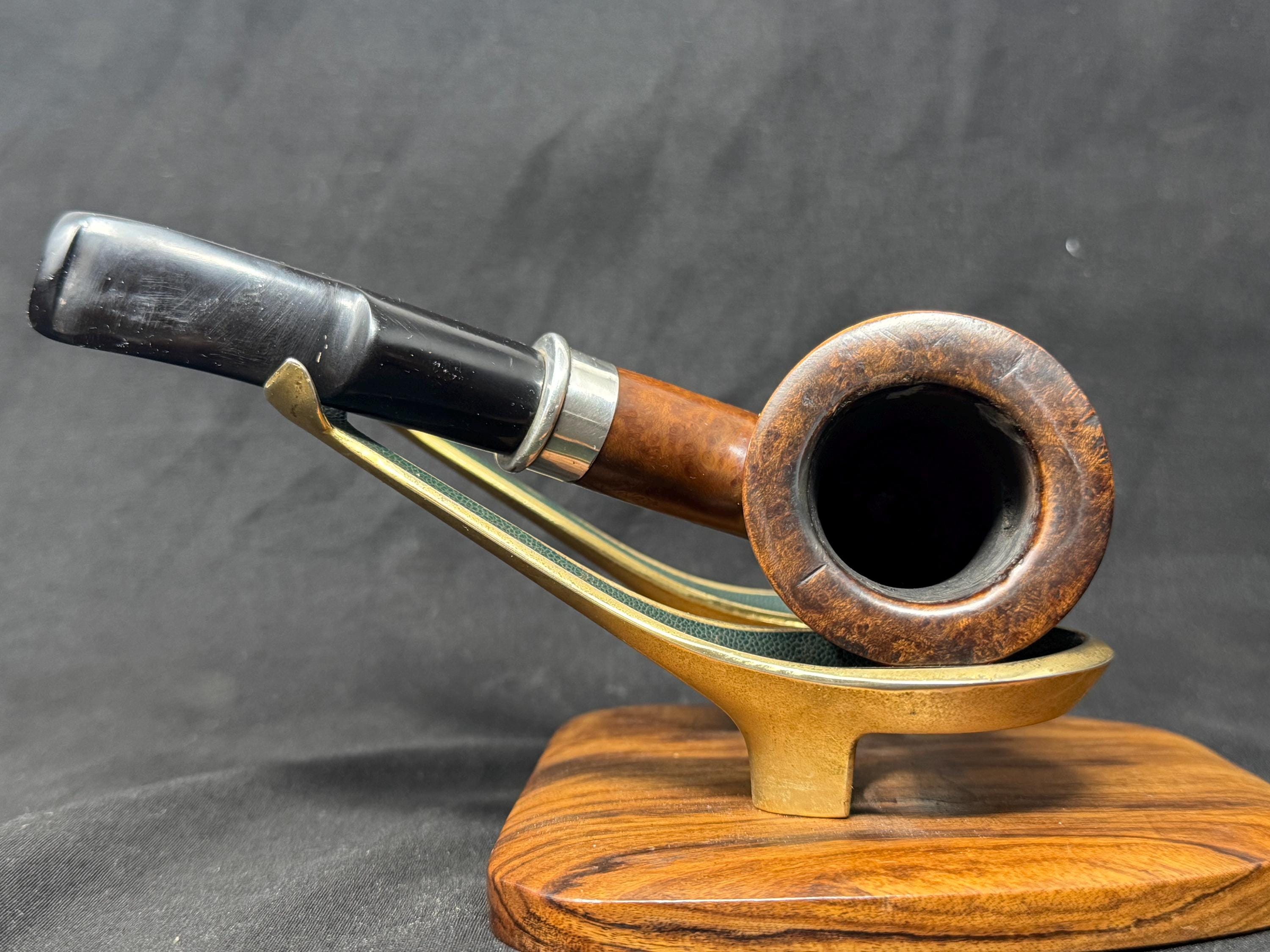 Mastro de Paja Ciocco S 2C Bent Dublin, Smooth/Rusticated, Italian Briar, Custom Stem 3