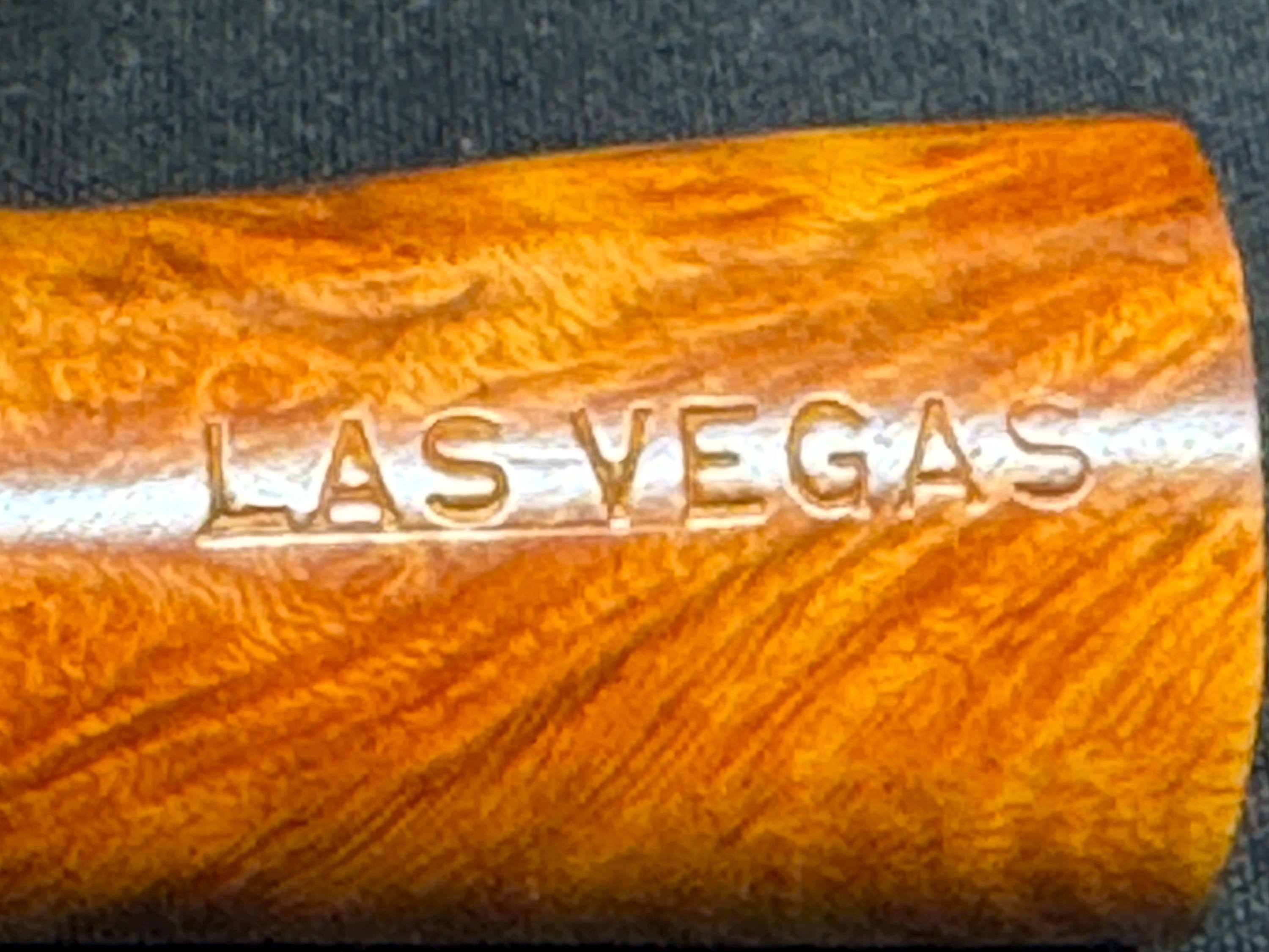 Las Vegas 4016 Meerschaum-Lined Briar Dublin | Ornate Floral Rim Saddle Stem 5