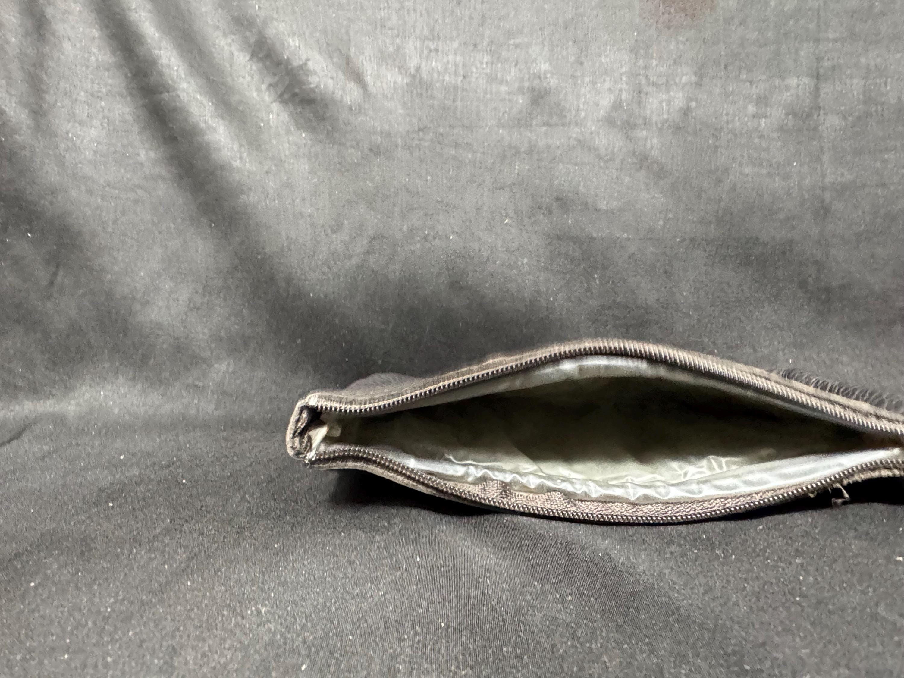 German Vintage Leather Dual-Compartment Pipe & Tobacco Pouch NOS - Mid-Century 6