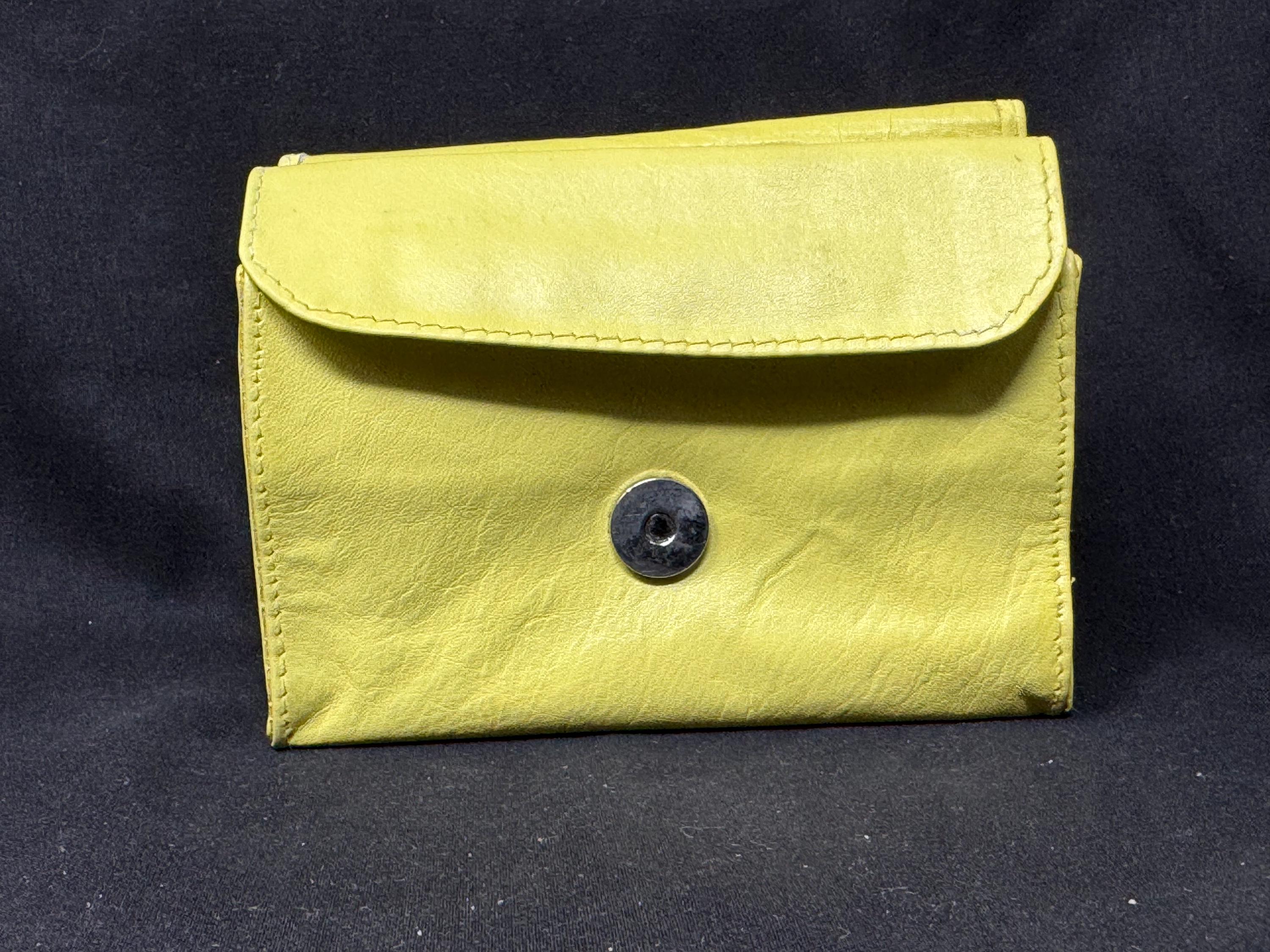 German Expandable 'Magic Box' Leather Tobacco Pouch | Medical Rubber Lined, NOS 8