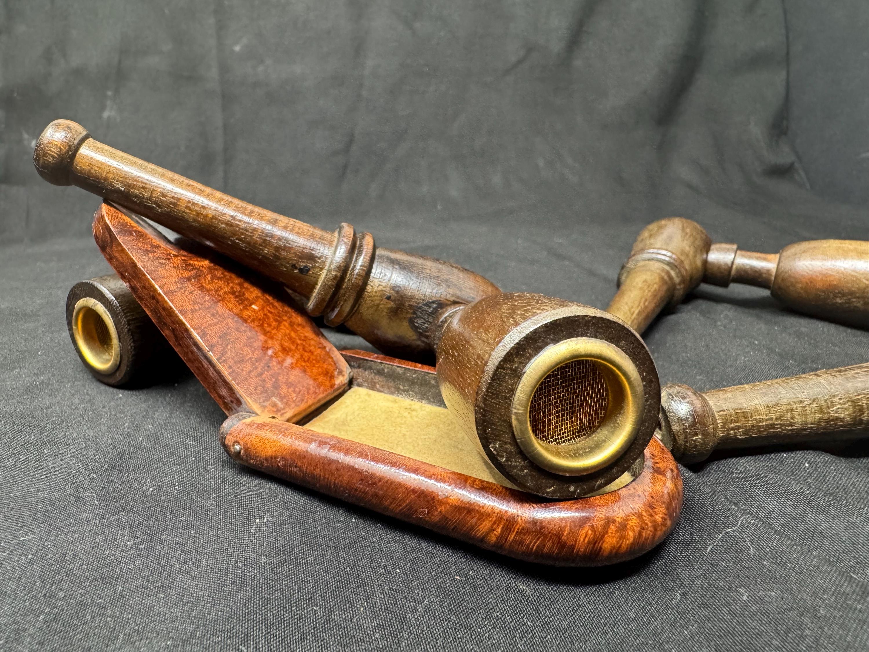 Ekoms Pipes Mini Handmade Briar, Black Marble Grain, circa 2010s 4
