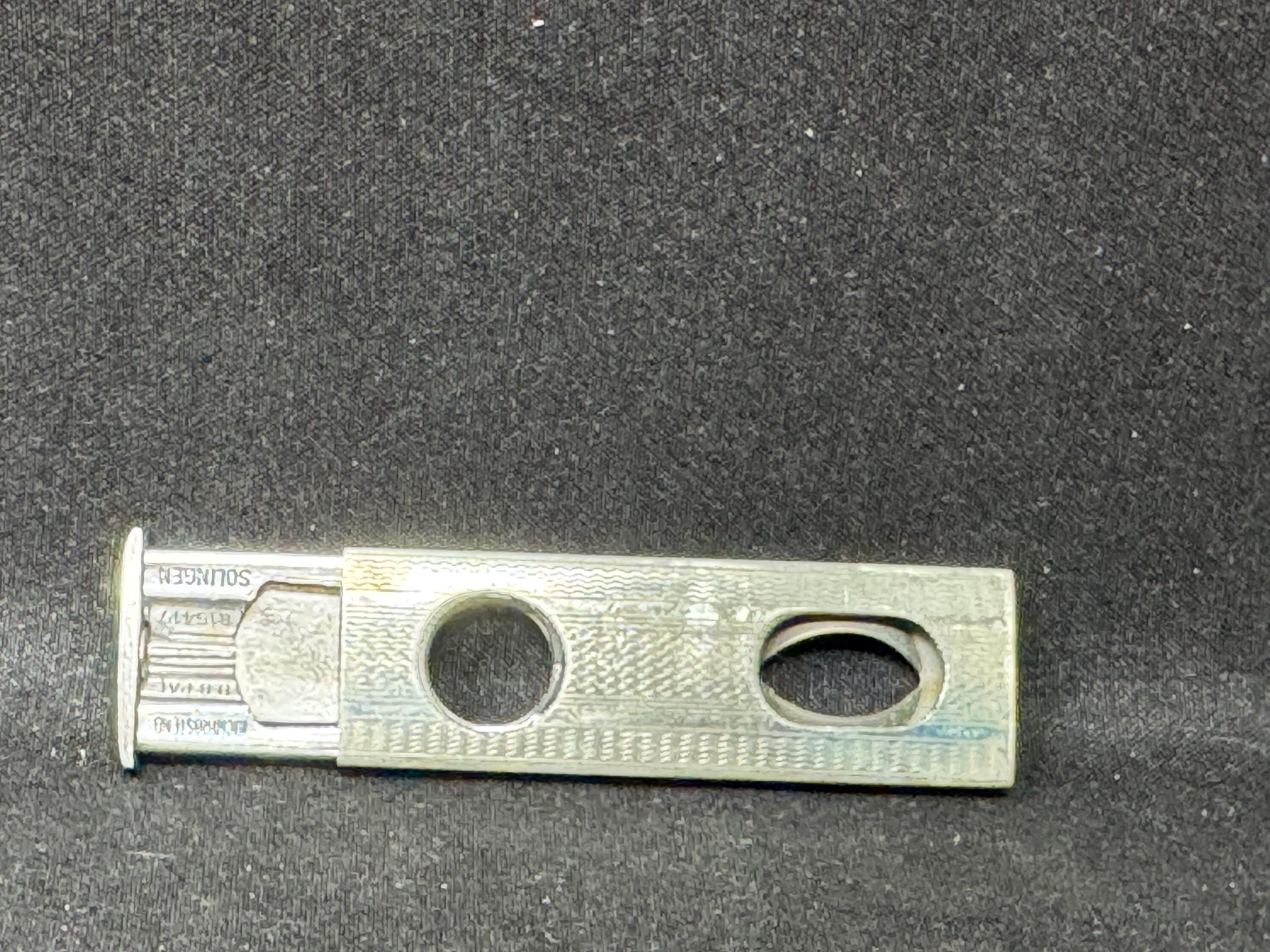Donatus Solingen Nichtrostend D.B. Pat. 815417 Dual-Cut Cigar Cutter, circa 1951 5